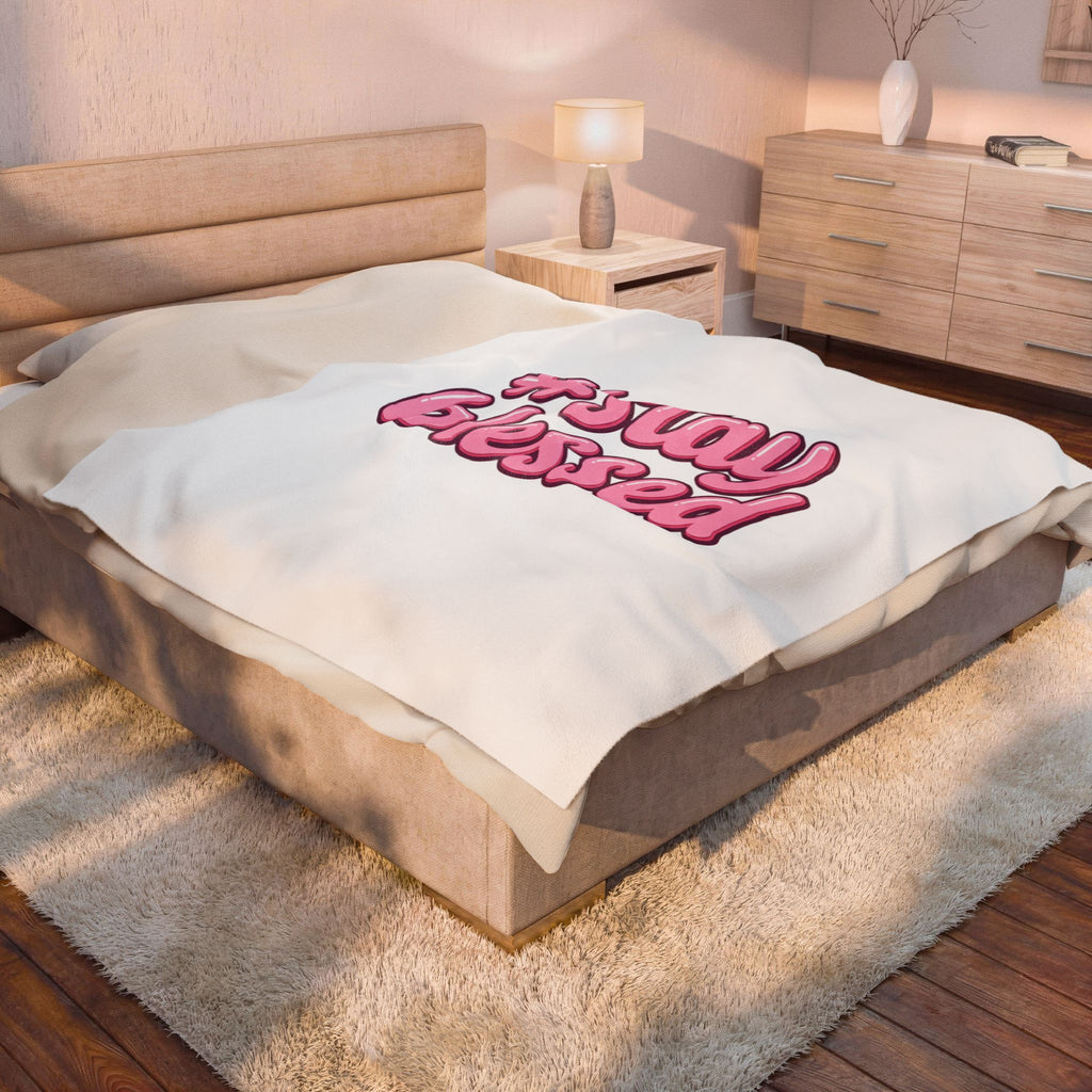 Stay Blessed Plush Blanket | Christian Easter, Faithful Scripture Decor
