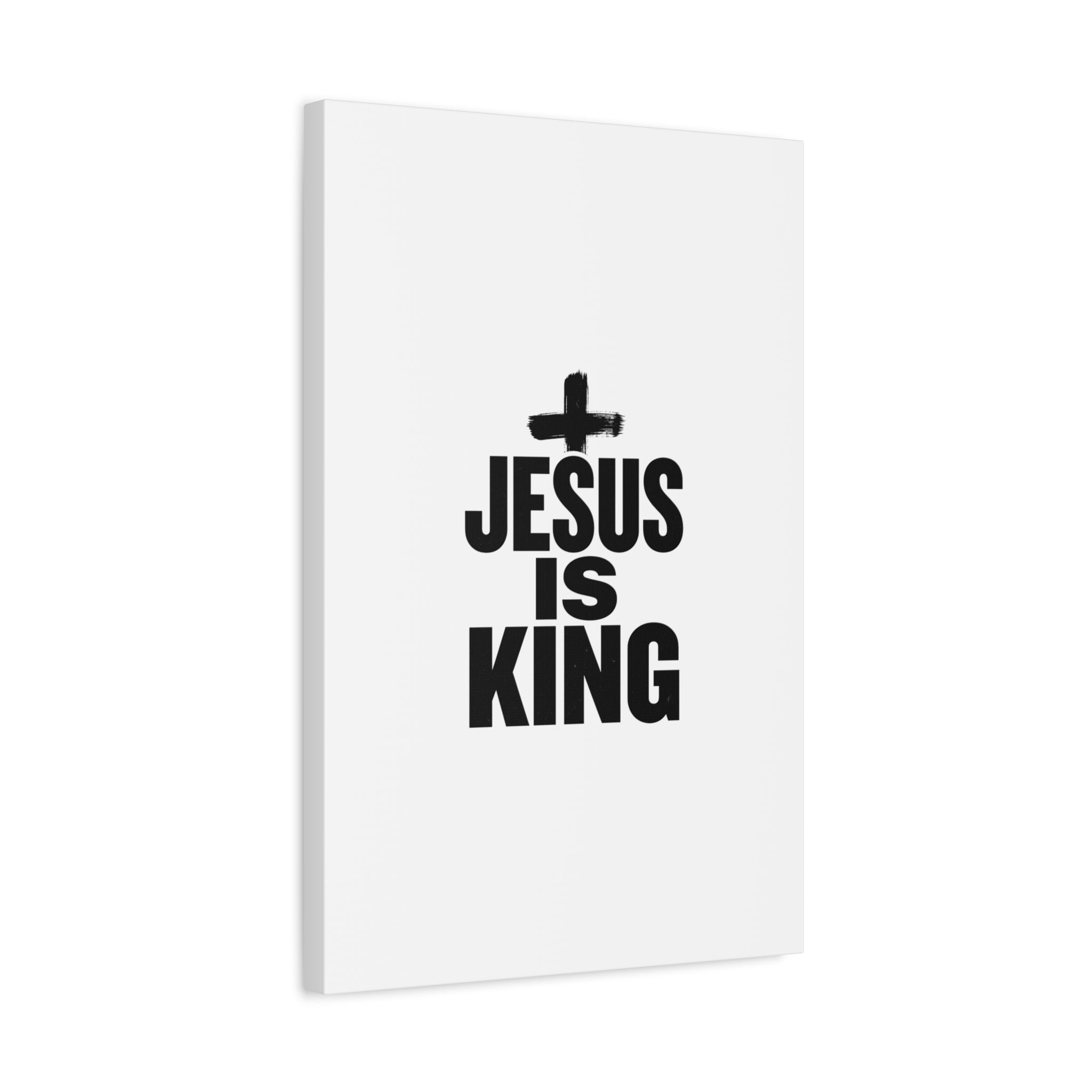Jesus Is King Canvas | Christian Easter Wall Art, Faith Resurrection Decor