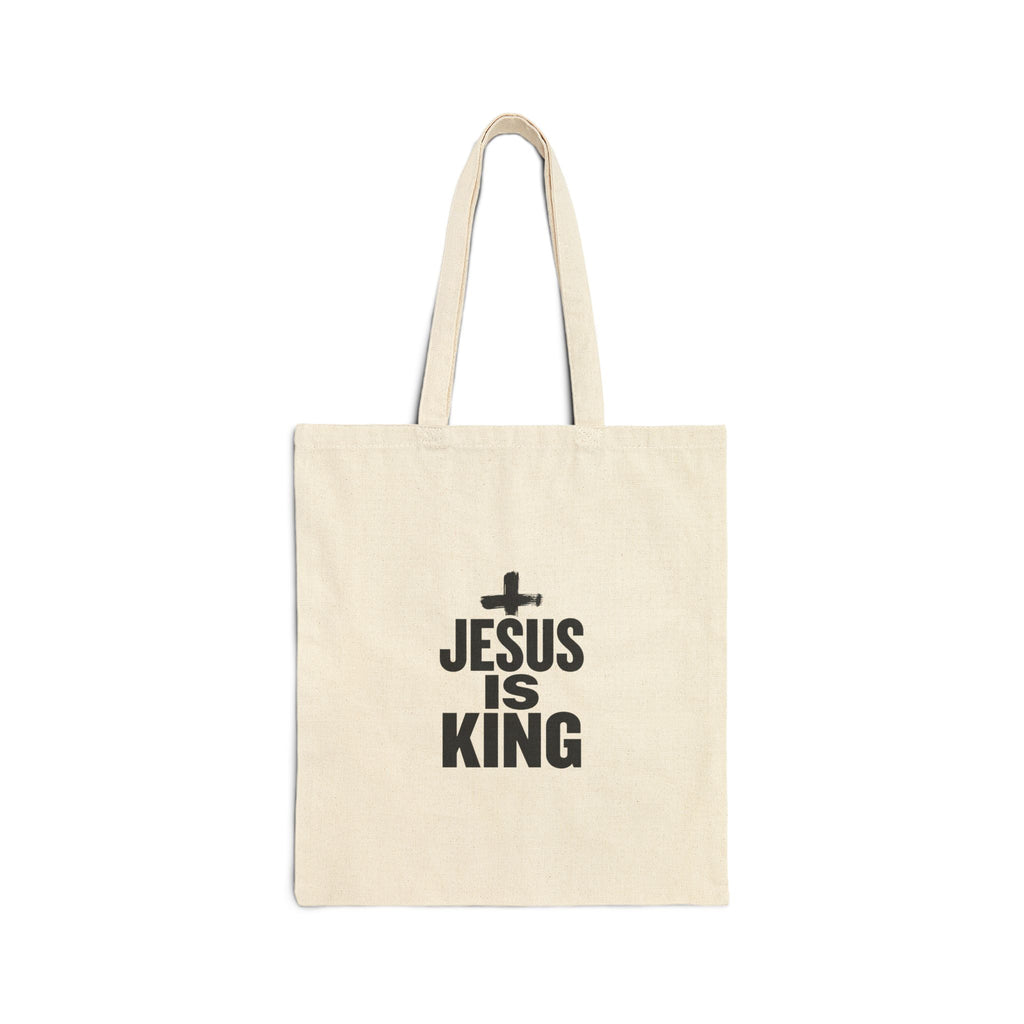 Jesus Is King Tote | Christian Easter, Faith Canvas Bag