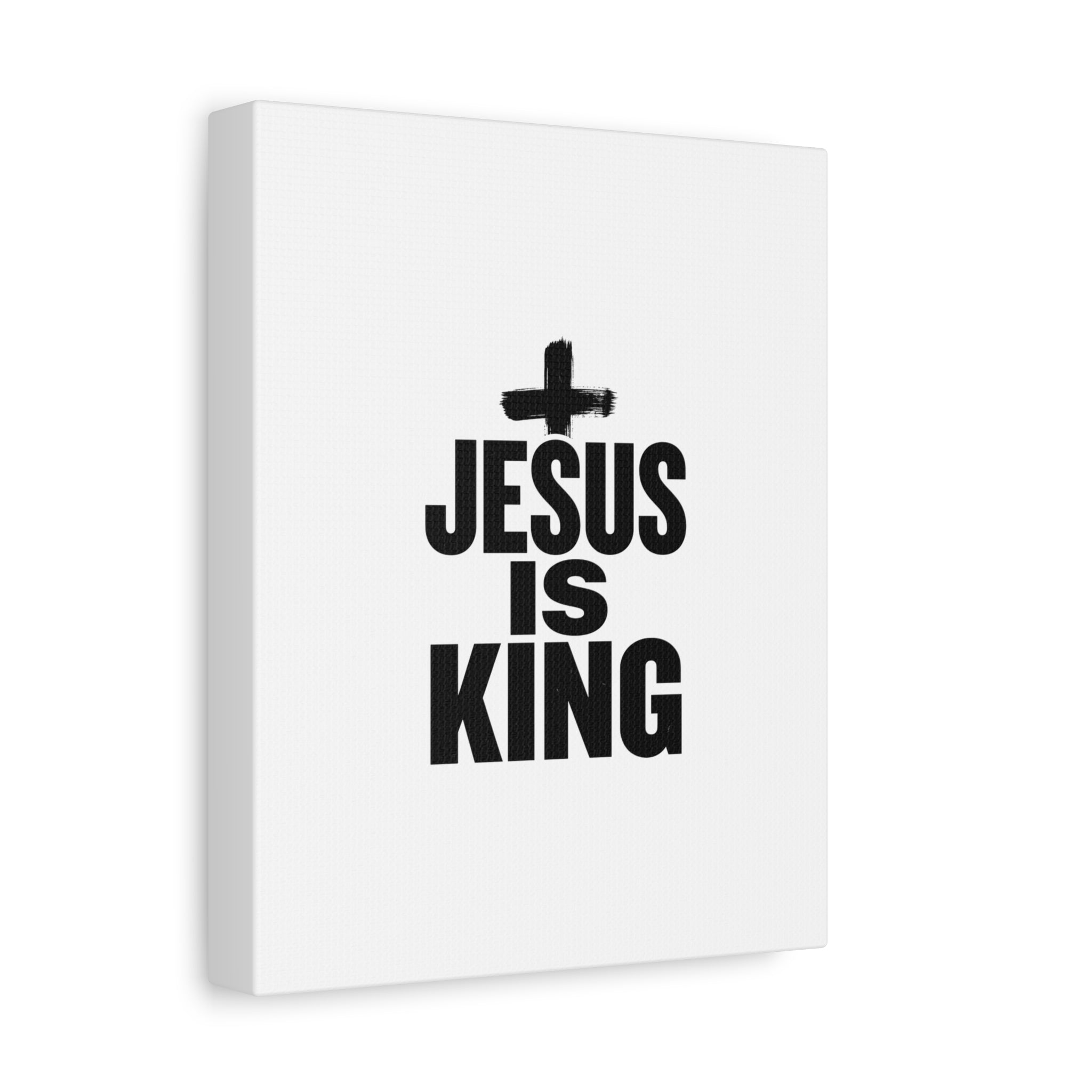Jesus Is King Canvas | Christian Easter Wall Art, Faith Resurrection Decor