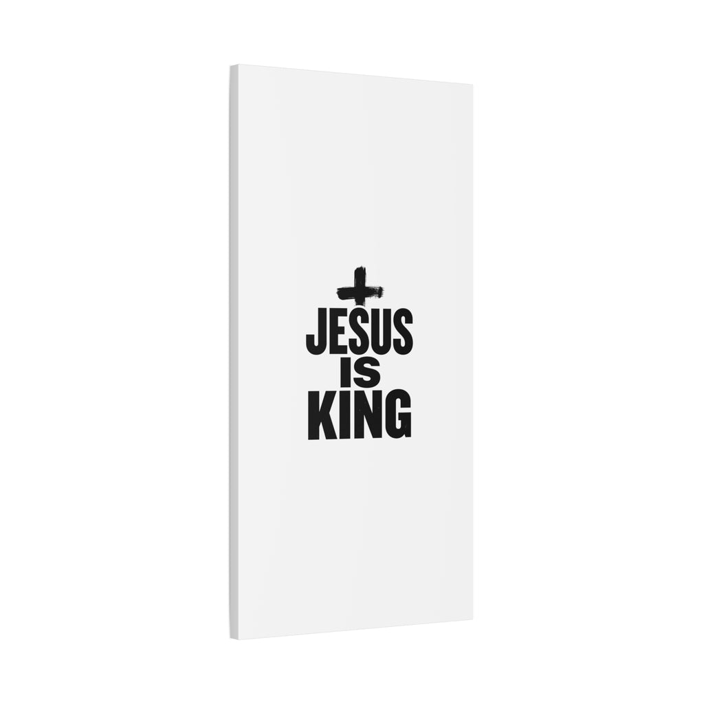 Jesus Is King Canvas | Christian Easter Wall Art, Faith Resurrection Decor