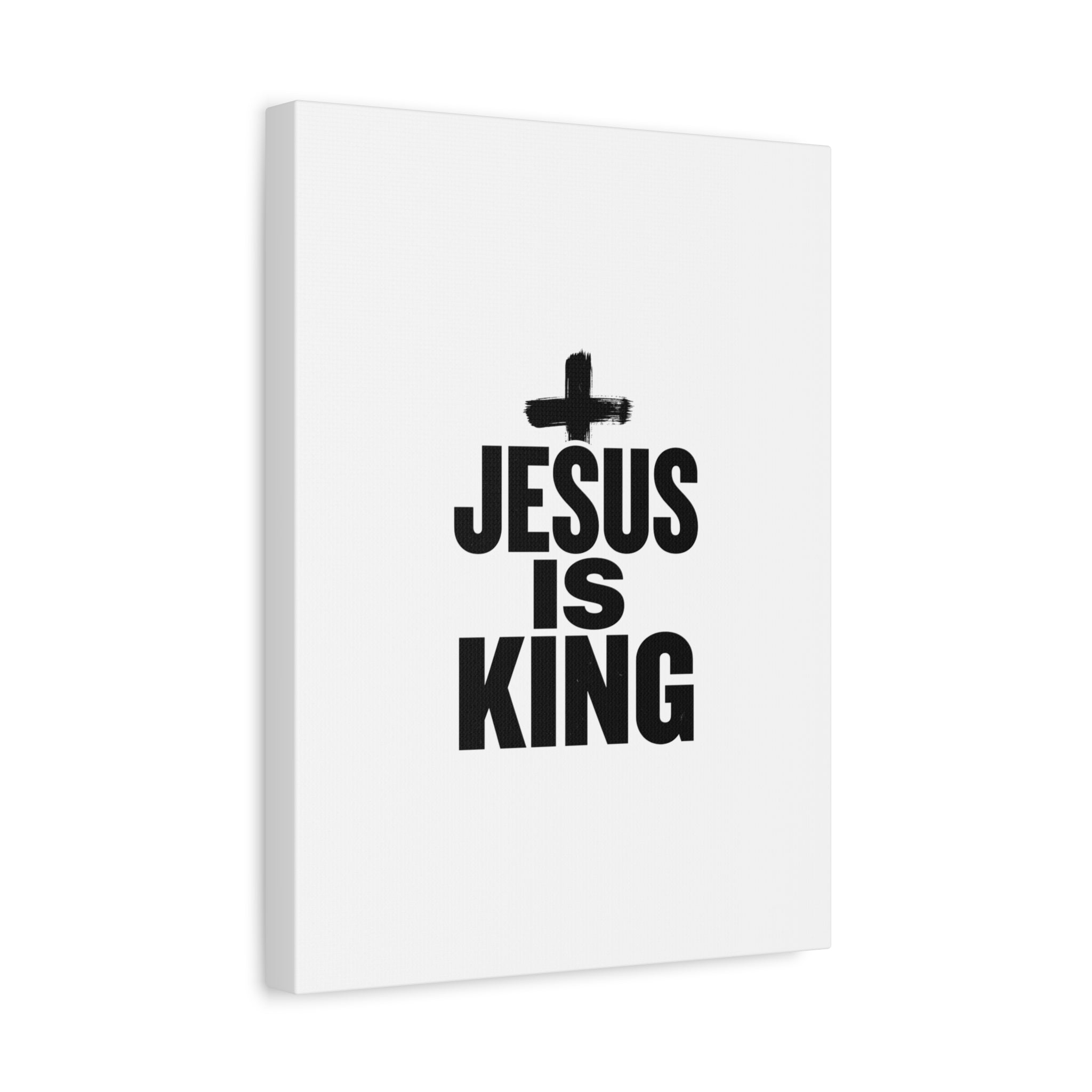 Jesus Is King Canvas | Christian Easter Wall Art, Faith Resurrection Decor