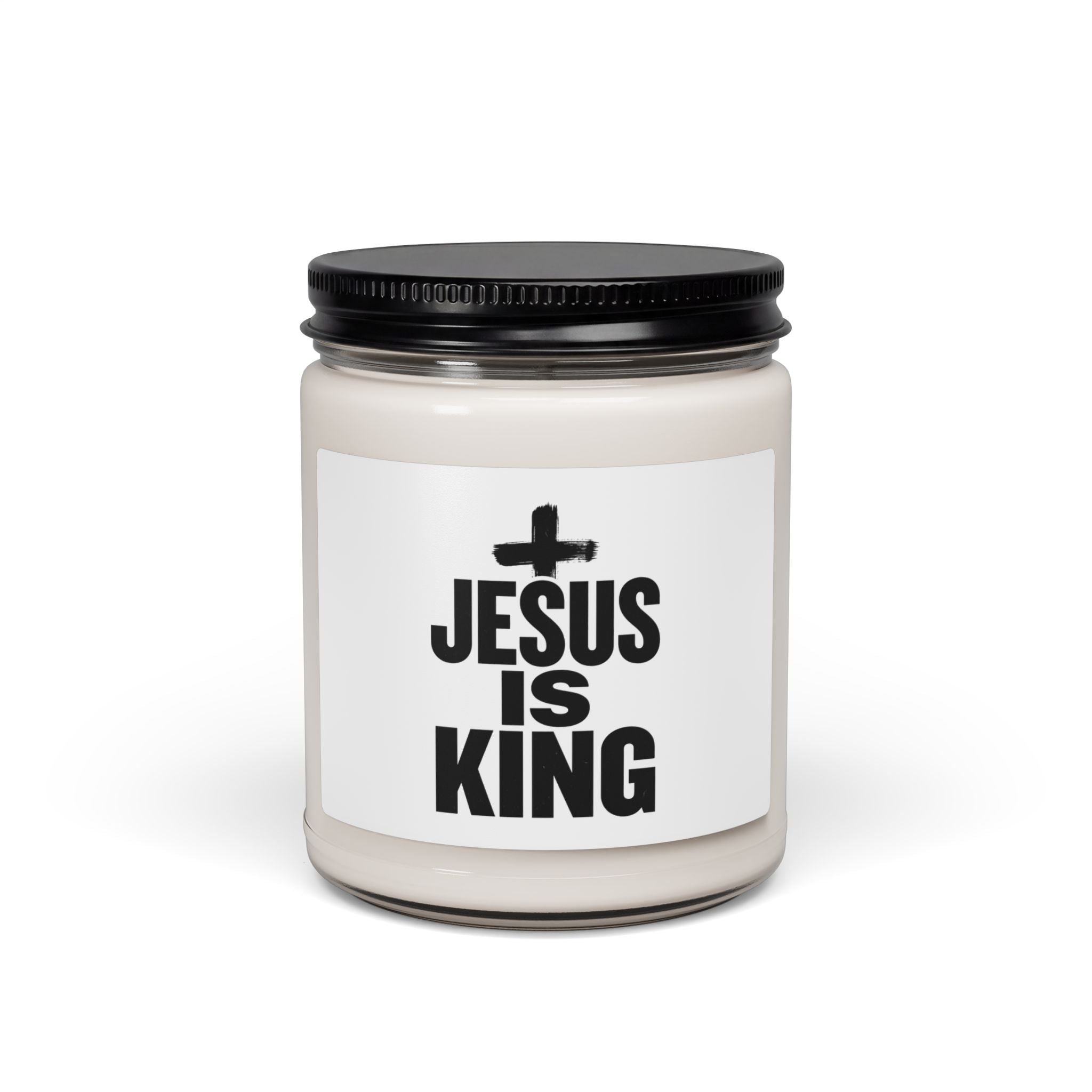 Jesus Is King Candle, Soy Jar Candle | Christian Easter, Resurrection Message