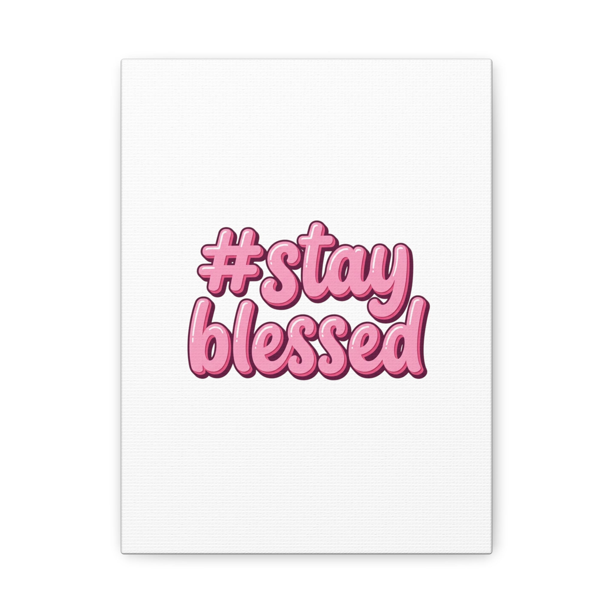 Stay Blessed Canvas, Christian Easter Scripture Wall Art | Pastel Faith Decor