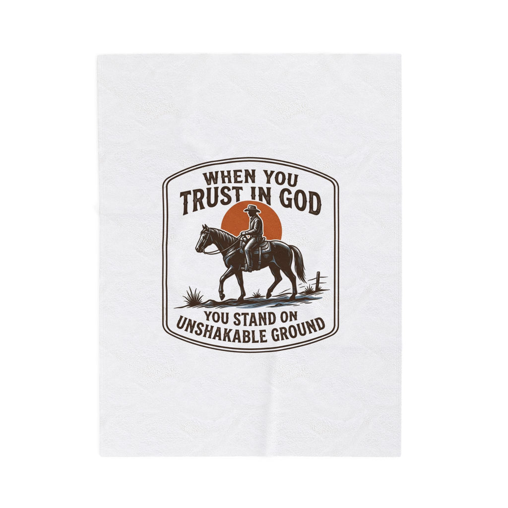 When You Trust in God Cowboy Blanket | Western Americana, Vintage Frontier