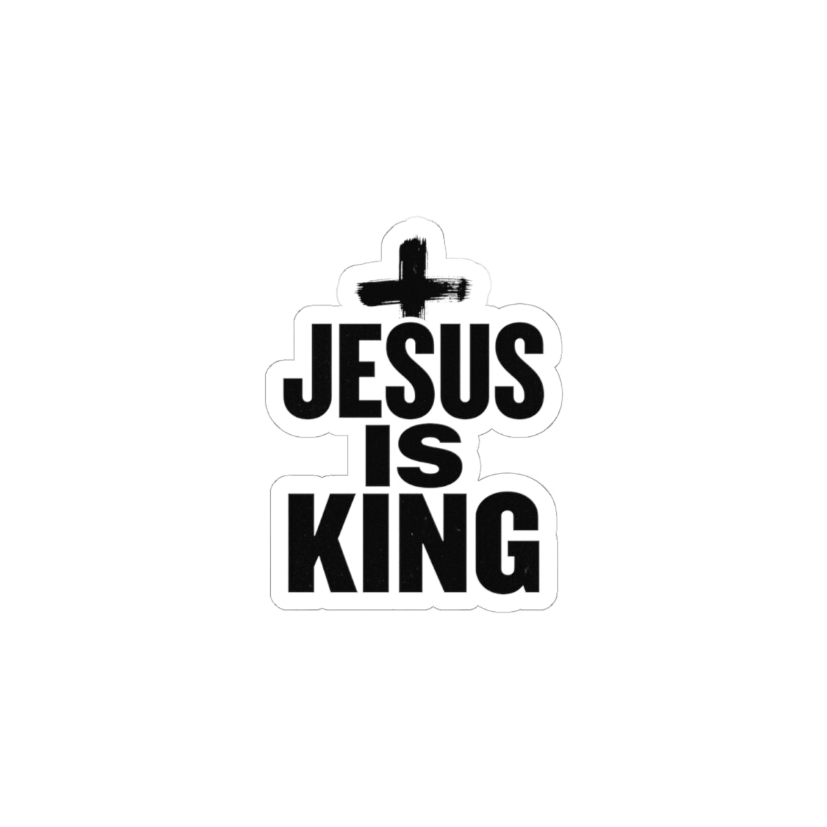 Jesus Is King sticker | Christian Easter, faith decal