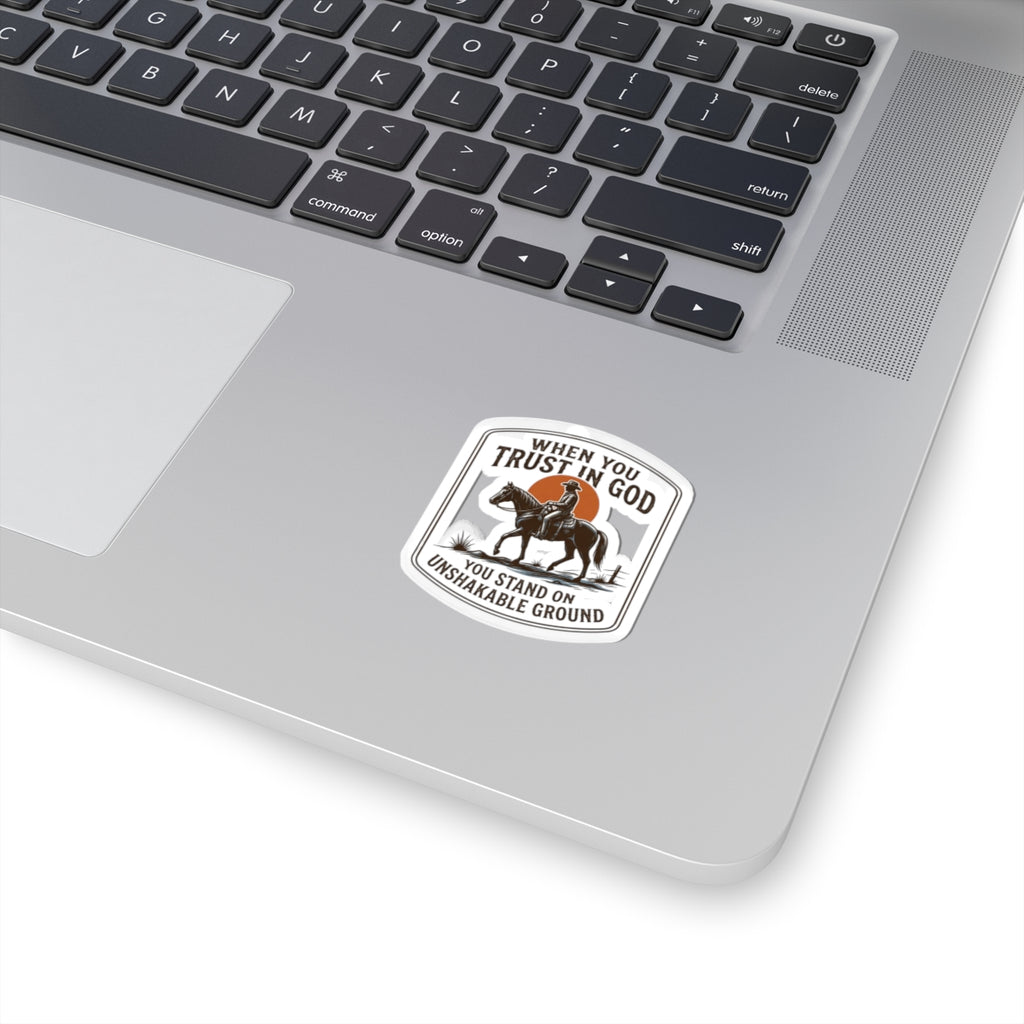 When You Trust In God Cowboy Sticker | Western Americana, Vintage Rodeo