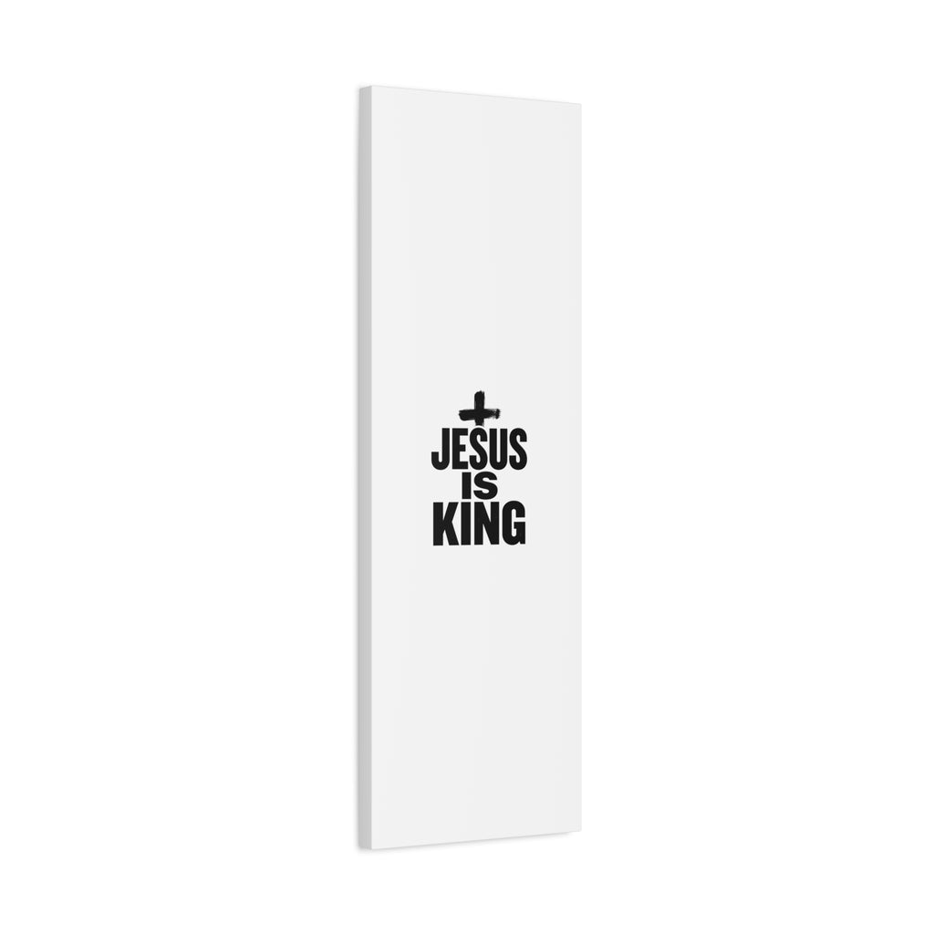 Jesus Is King Canvas | Christian Easter Wall Art, Faith Resurrection Decor