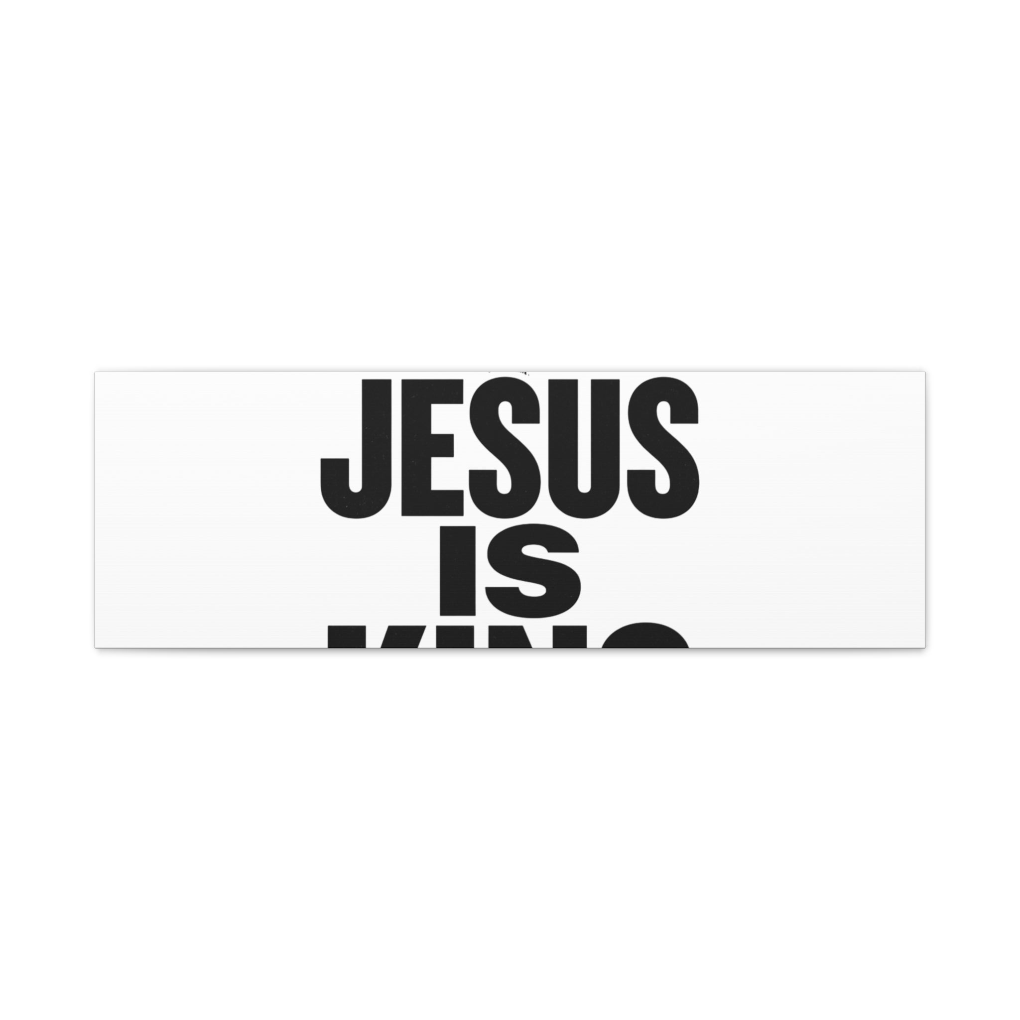 Jesus Is King Canvas | Christian Easter Wall Art, Faith Resurrection Decor