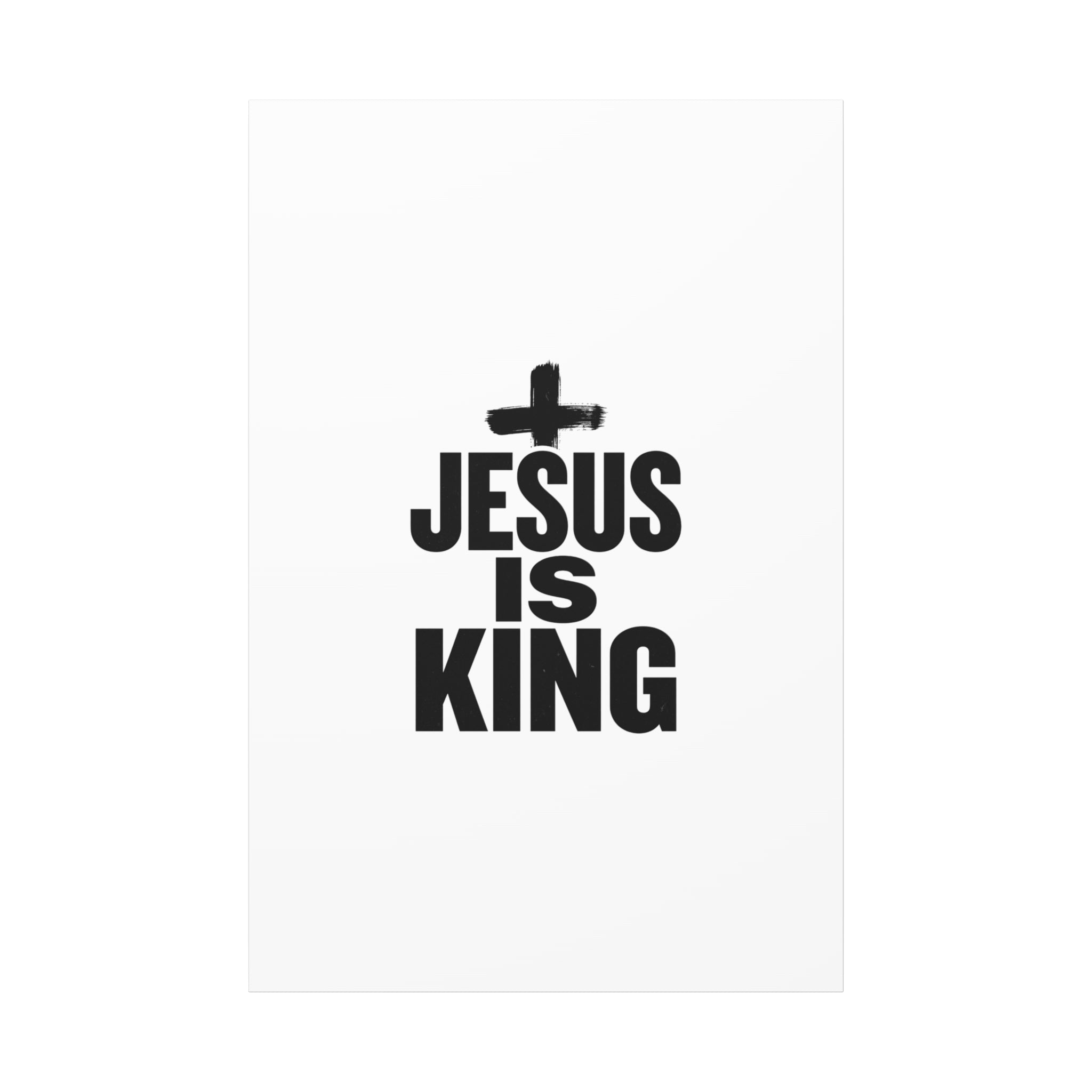 Jesus Is King Canvas | Christian Easter Wall Art, Faith Resurrection Decor