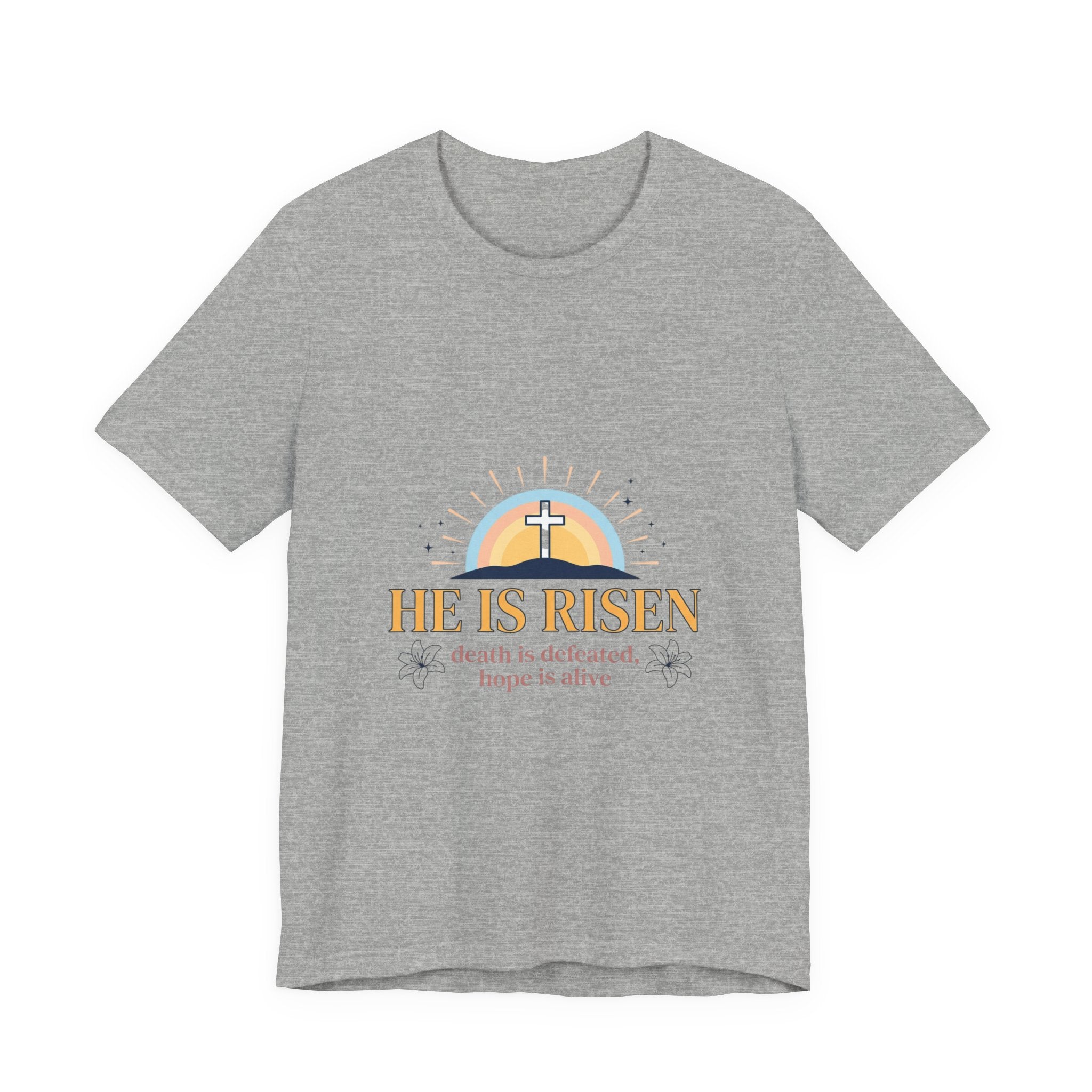 He Is Risen Shirt | Easter Christian Resurrection Tee, Scripture Faith Shirt