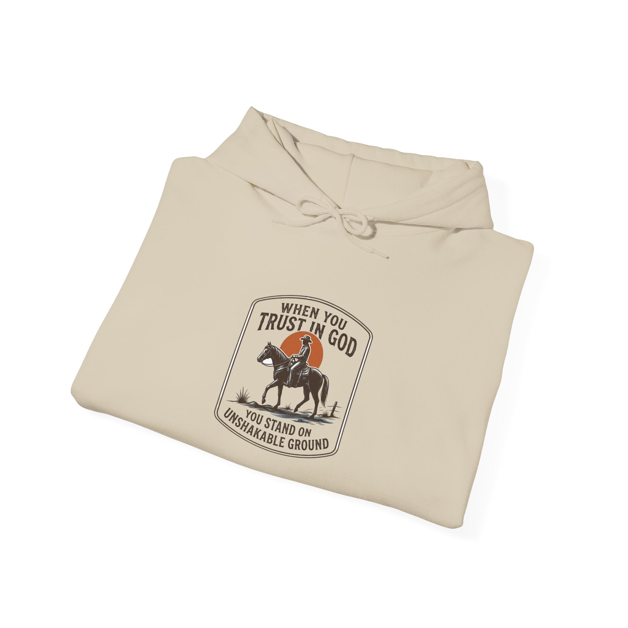Trust in God Cowboy Crest Hoodie | Western Americana, Vintage Rodeo