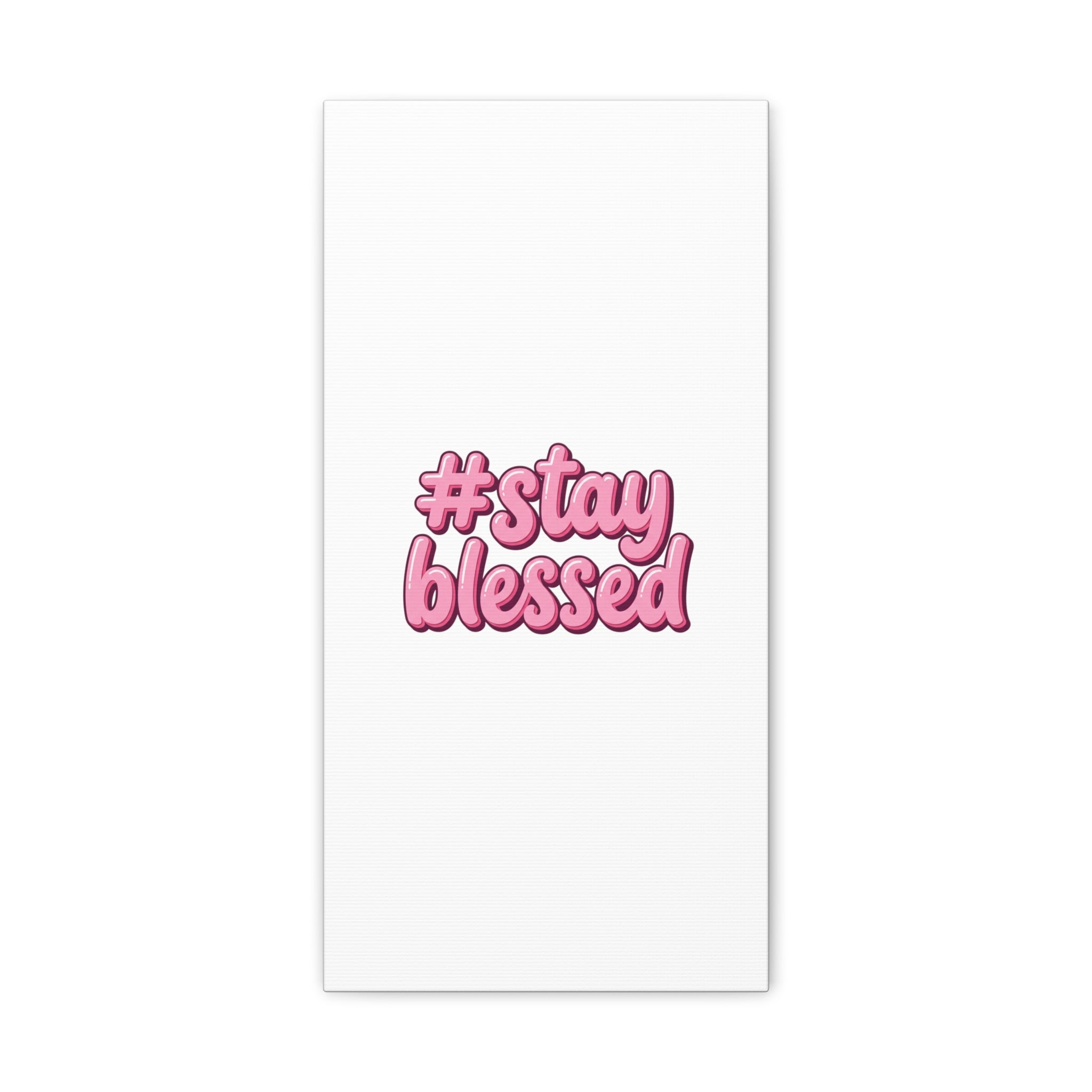 Stay Blessed Canvas, Christian Easter Scripture Wall Art | Pastel Faith Decor