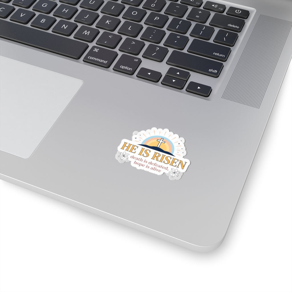 He Is Risen Sticker | Christian Easter, Resurrection Faith Sticker