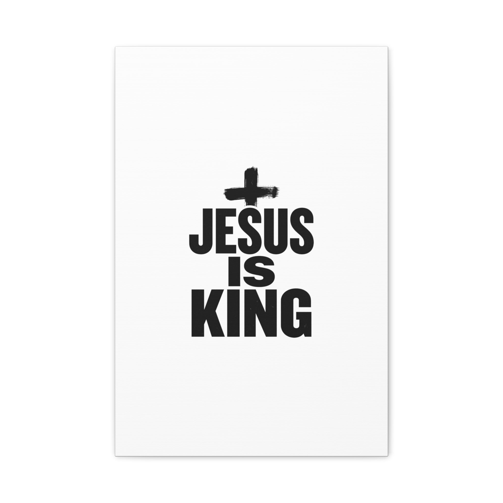 Jesus Is King Canvas | Christian Easter Wall Art, Faith Resurrection Decor