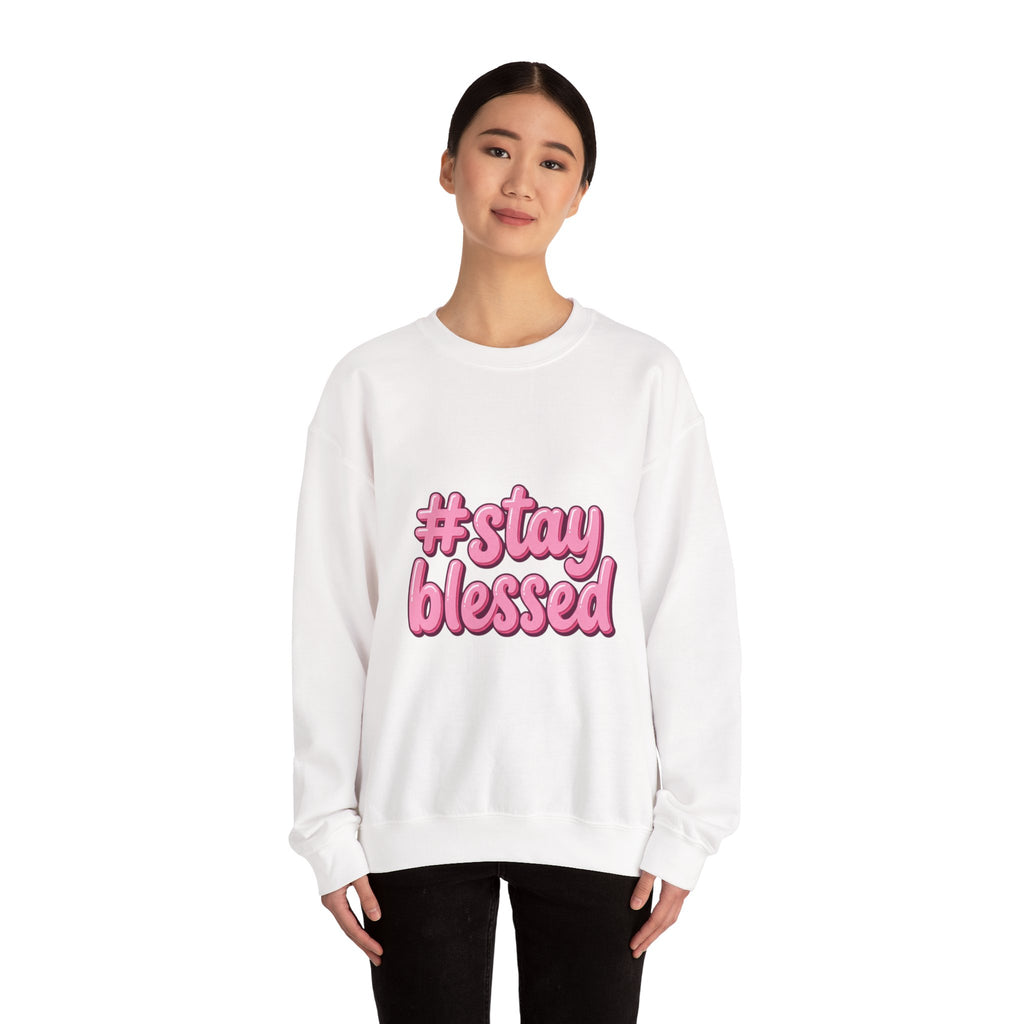 Stay Blessed Crewneck Sweatshirt | Christian Easter, Pastel Faith Apparel