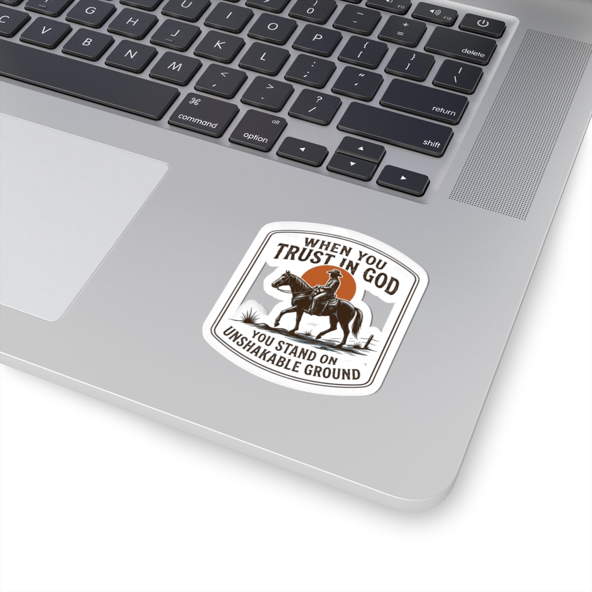 When You Trust In God Cowboy Sticker | Western Americana, Vintage Rodeo