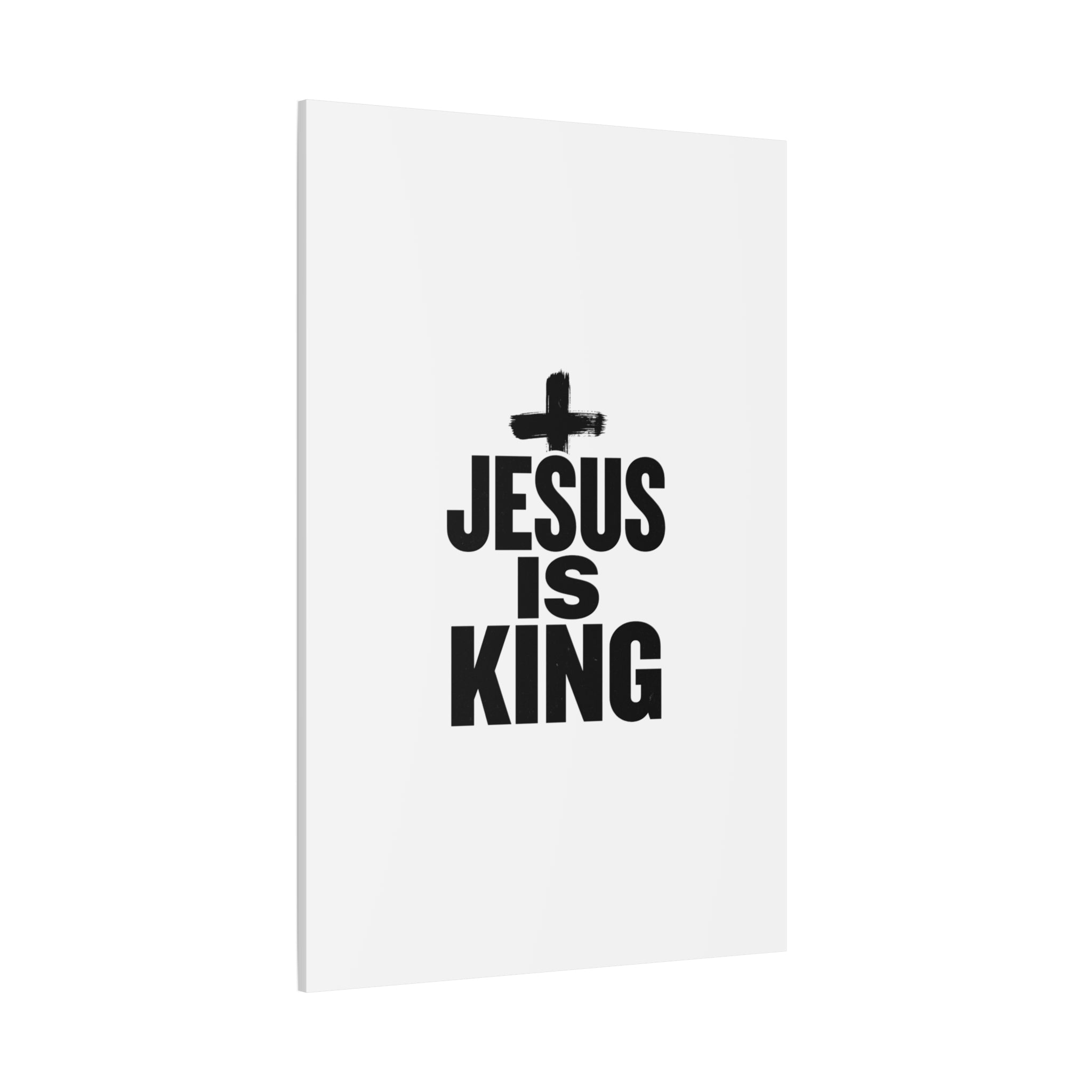 Jesus Is King Canvas | Christian Easter Wall Art, Faith Resurrection Decor