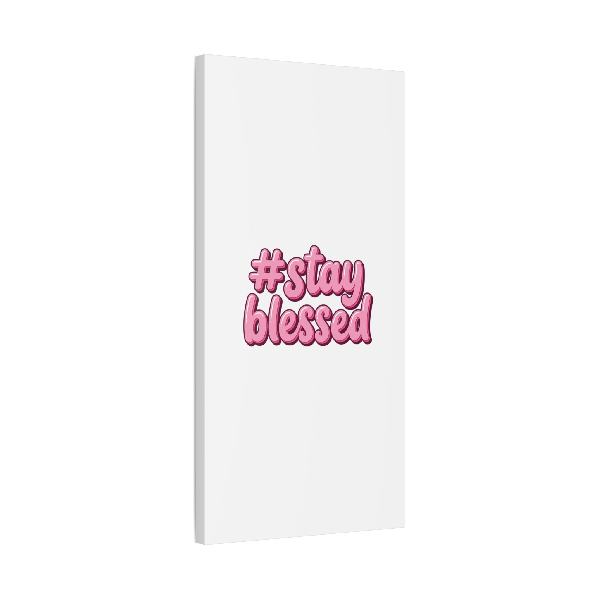 Stay Blessed Canvas, Christian Easter Scripture Wall Art | Pastel Faith Decor