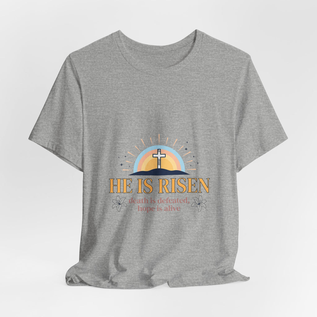 He Is Risen Shirt | Easter Christian Resurrection Tee, Scripture Faith Shirt