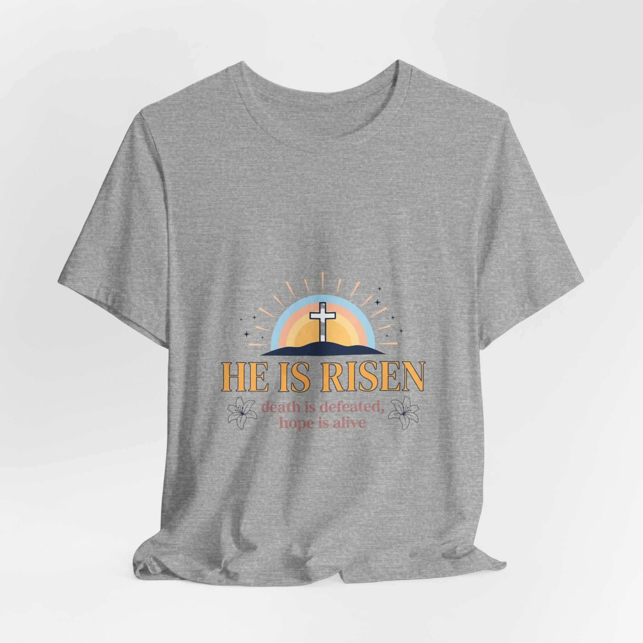 He Is Risen Shirt | Easter Christian Resurrection Tee, Scripture Faith Shirt