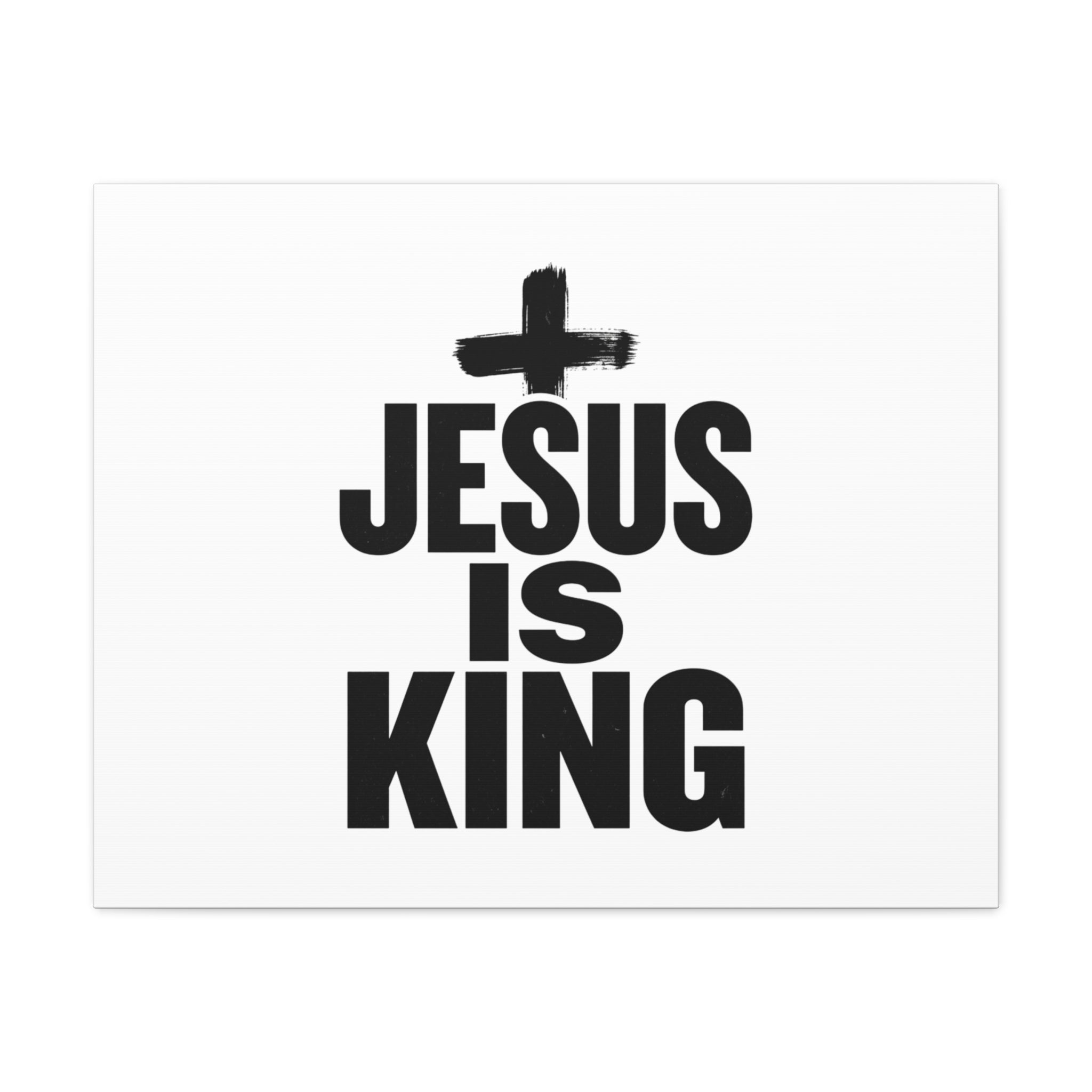 Jesus Is King Canvas | Christian Easter Wall Art, Faith Resurrection Decor