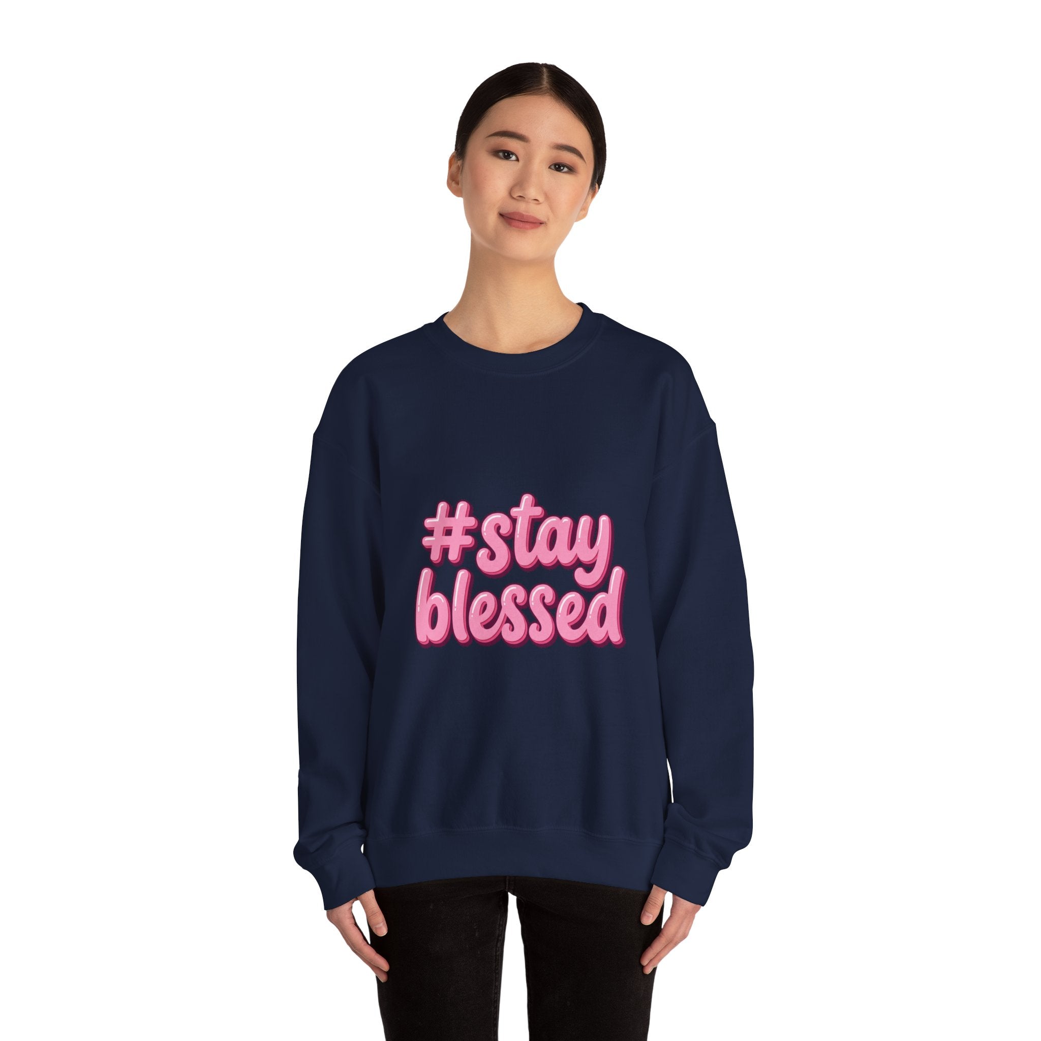 Stay Blessed Crewneck Sweatshirt | Christian Easter, Pastel Faith Apparel
