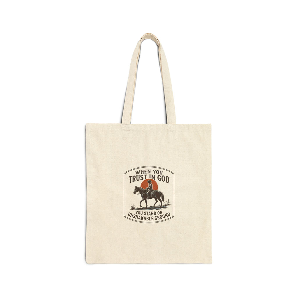 When You Trust in God Western Tote | Cowboy, Frontier Americana, Vintage Rodeo
