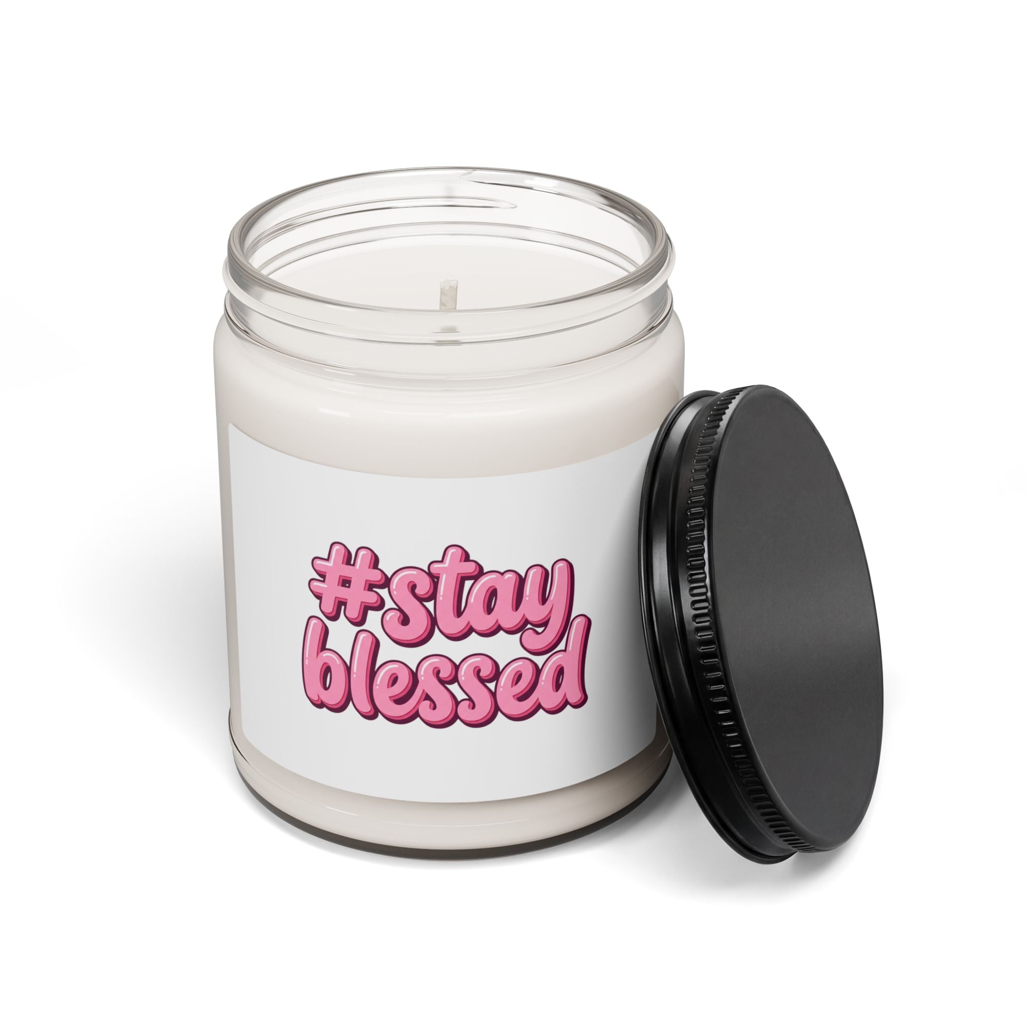 Stay Blessed Soy Candle | Christian Easter, He Is Risen Inspiration
