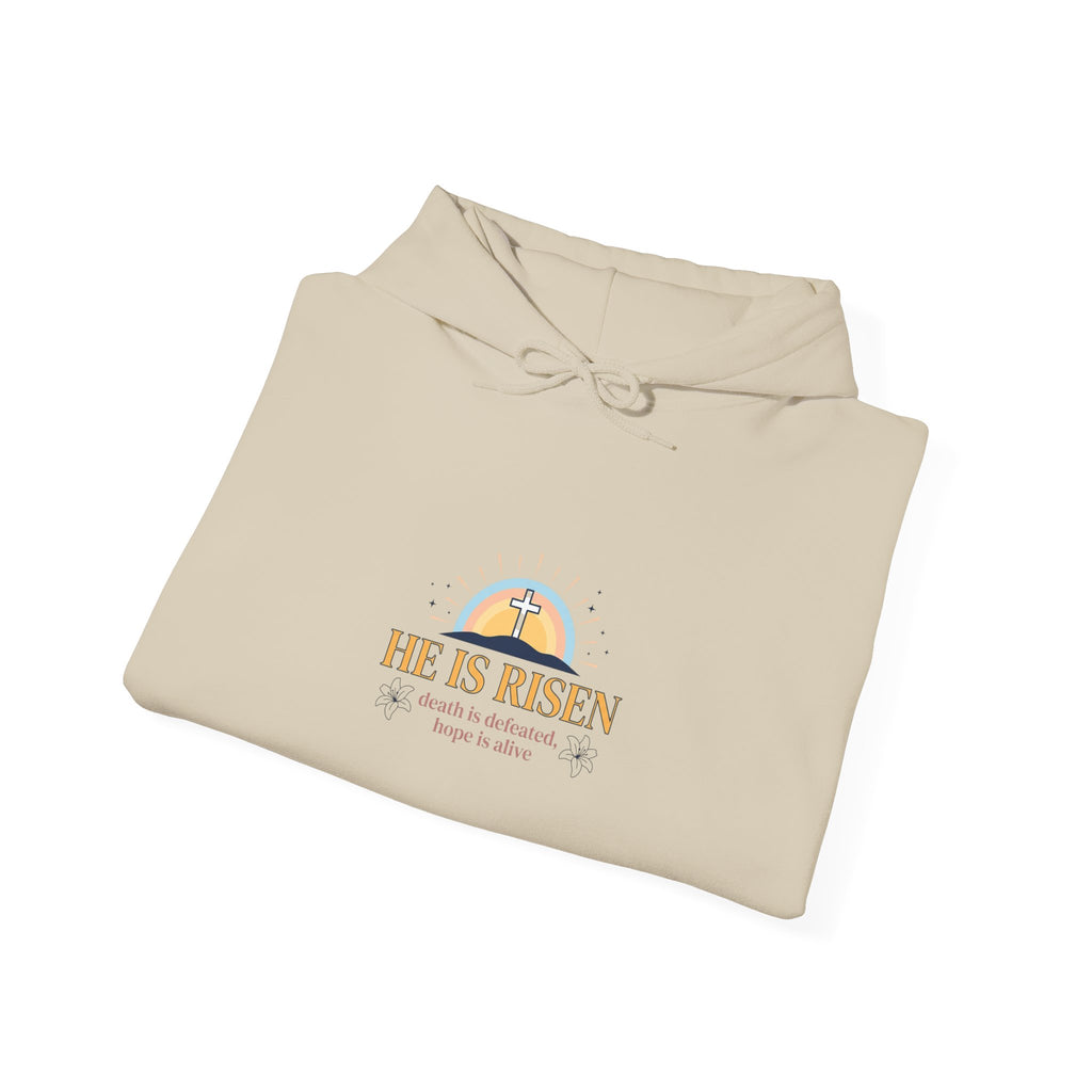 He Is Risen Hoodie | Christian Easter Sweatshirt, Resurrection Scripture