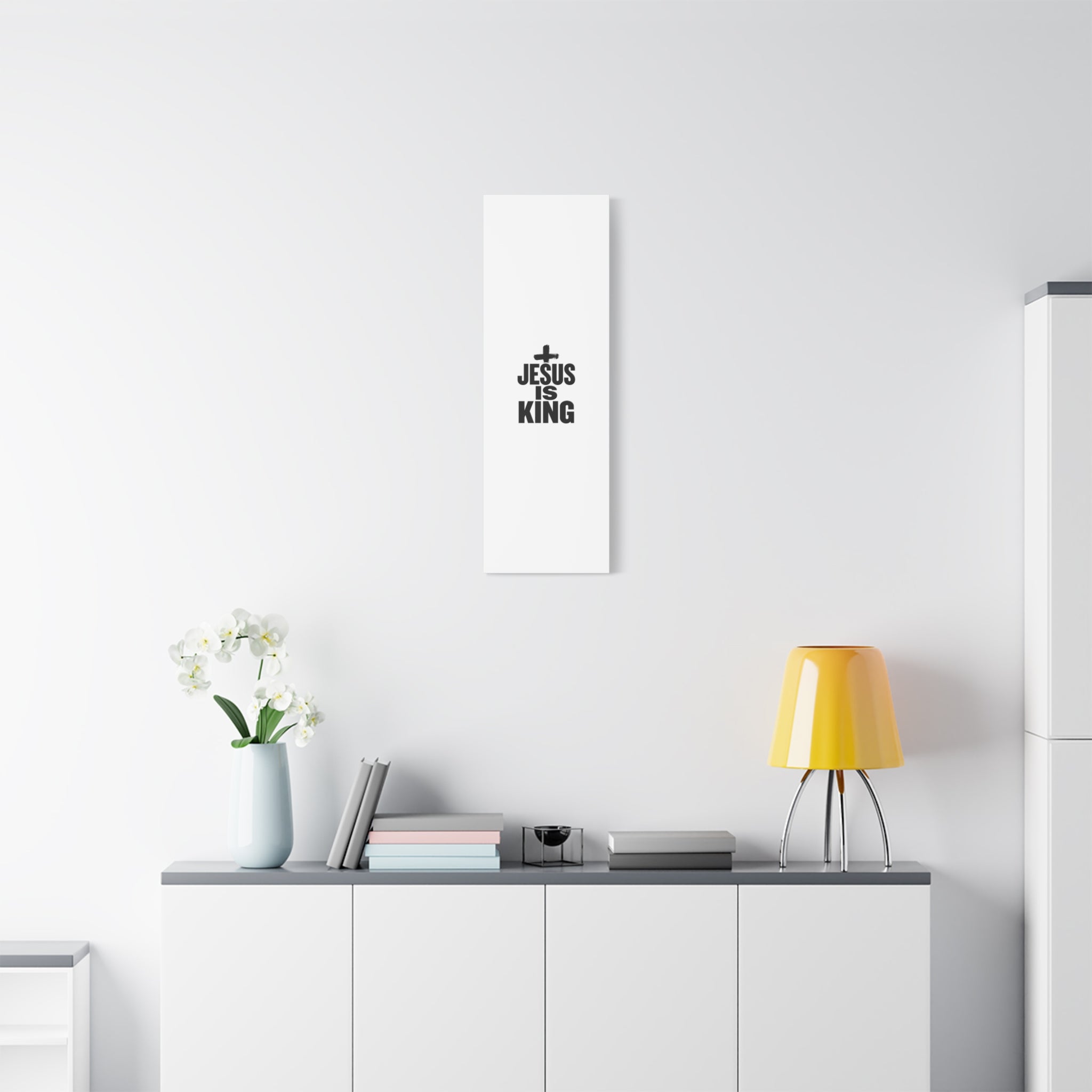 Jesus Is King Canvas | Christian Easter Wall Art, Faith Resurrection Decor
