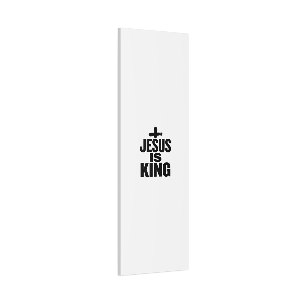 Jesus Is King Canvas | Christian Easter Wall Art, Faith Resurrection Decor