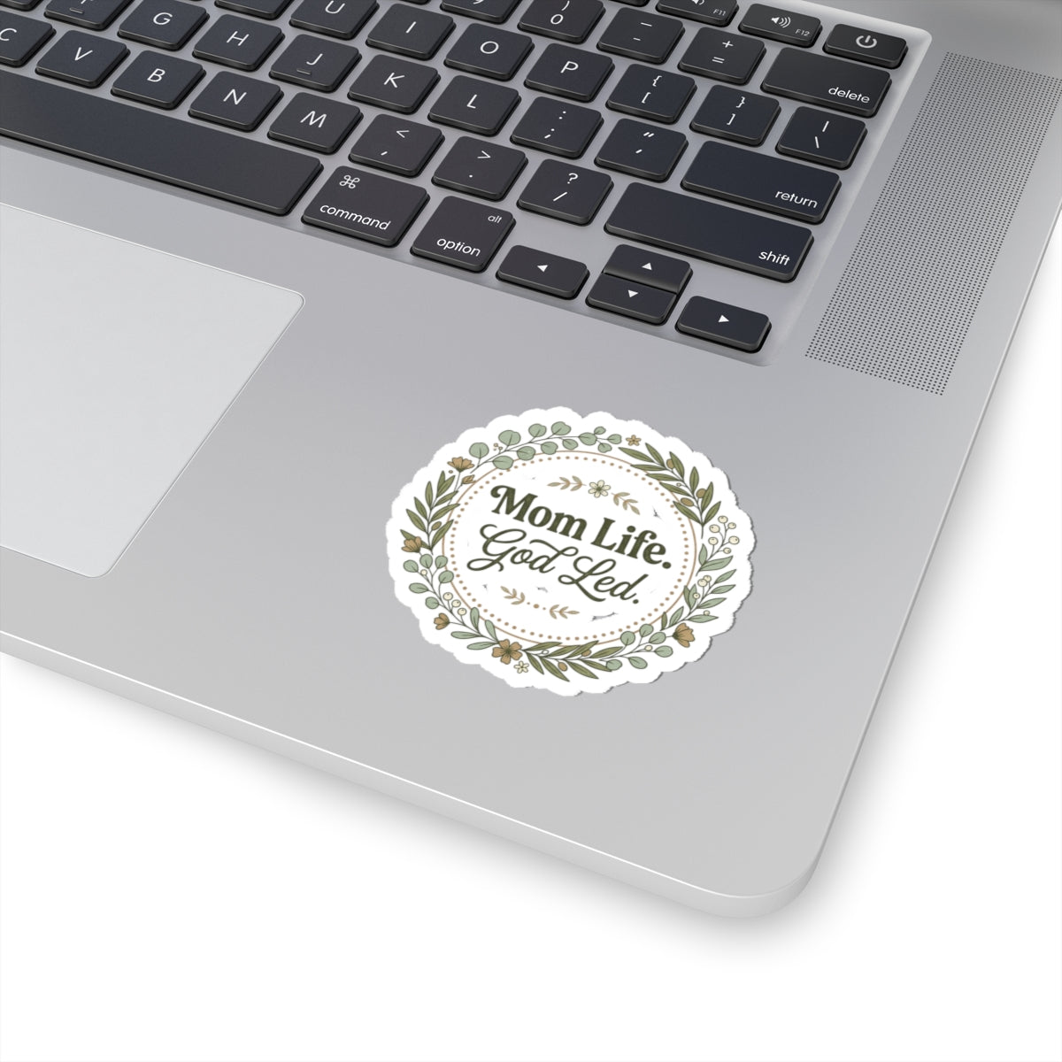 Mom Life God Led Sticker | Mother’s Day Minimal Typographic, Faith Mom