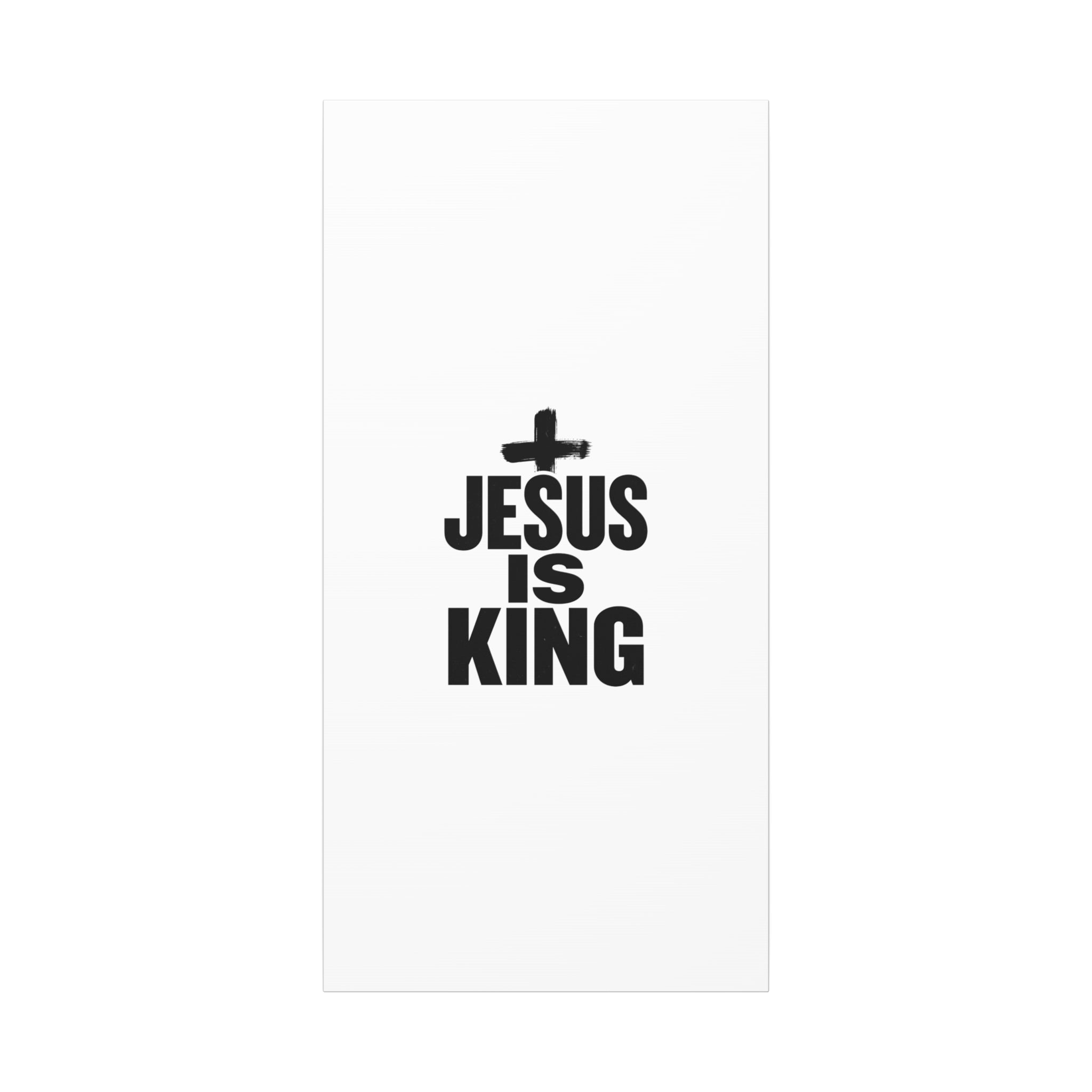 Jesus Is King Canvas | Christian Easter Wall Art, Faith Resurrection Decor
