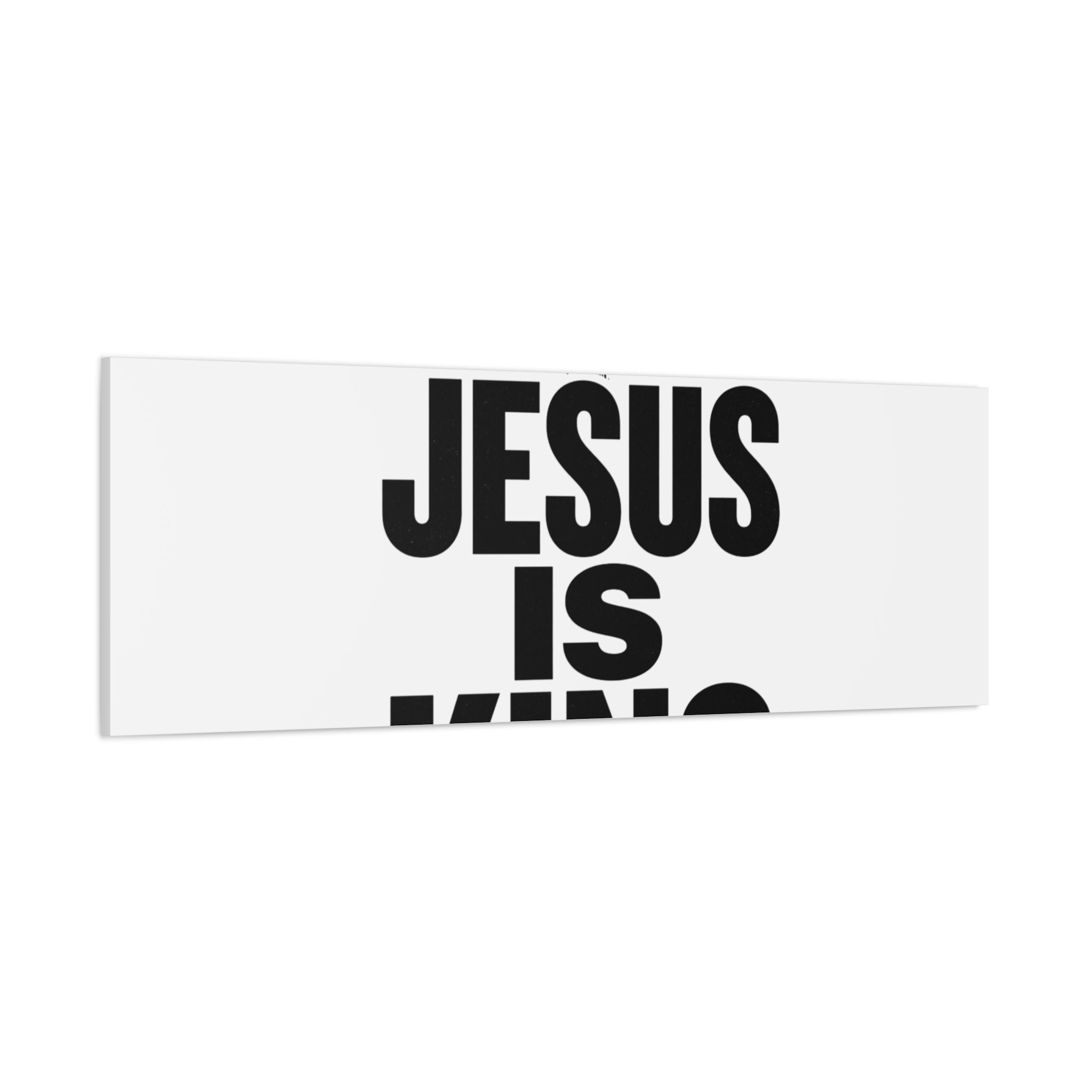 Jesus Is King Canvas | Christian Easter Wall Art, Faith Resurrection Decor