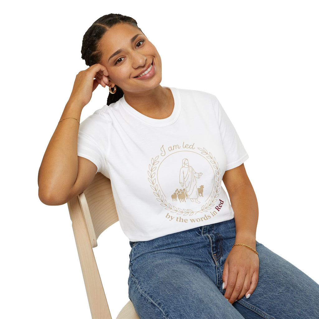 T-Shirt — 'I am lost by the words in Red' Shepherd & Dogs Minimalist Tee