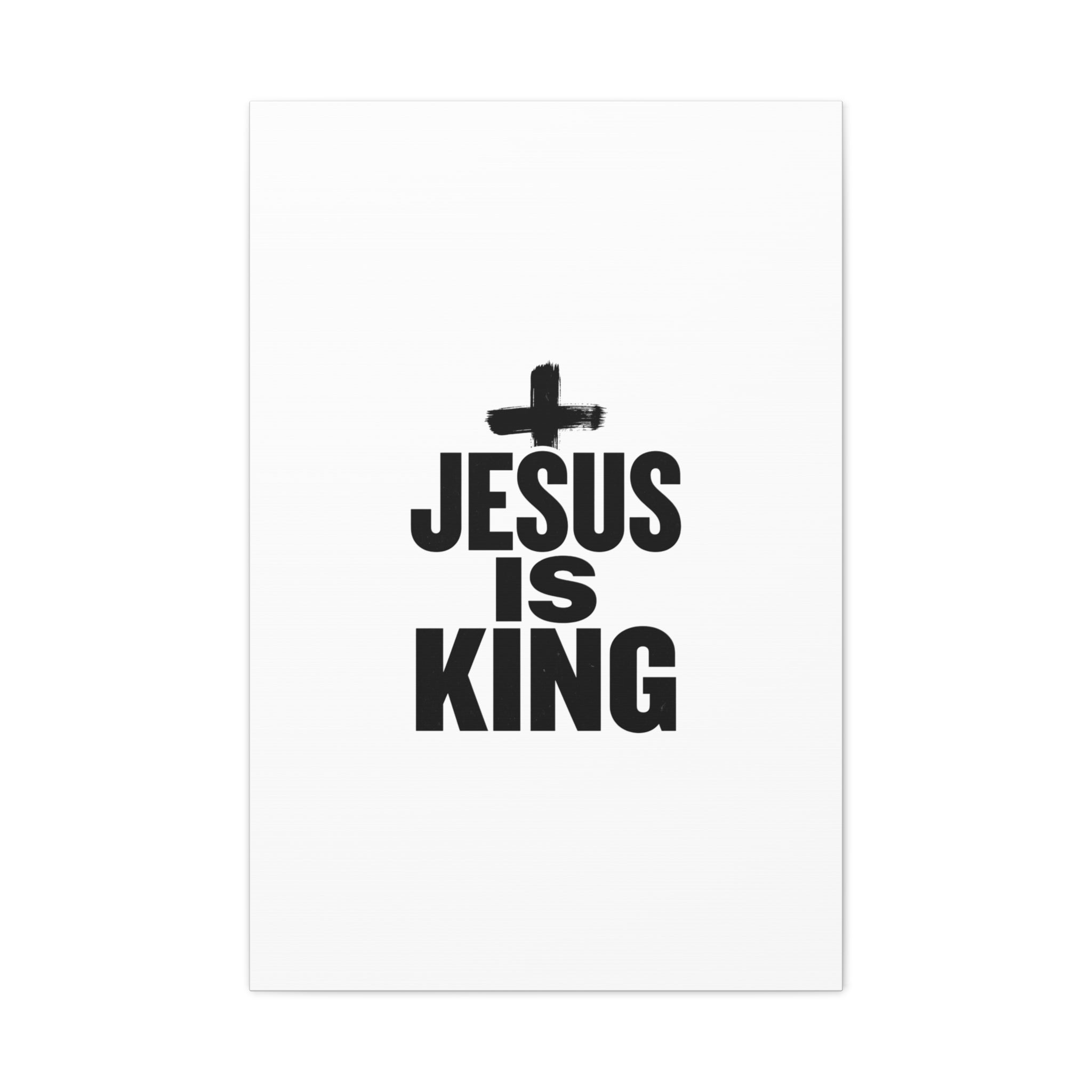 Jesus Is King Canvas | Christian Easter Wall Art, Faith Resurrection Decor
