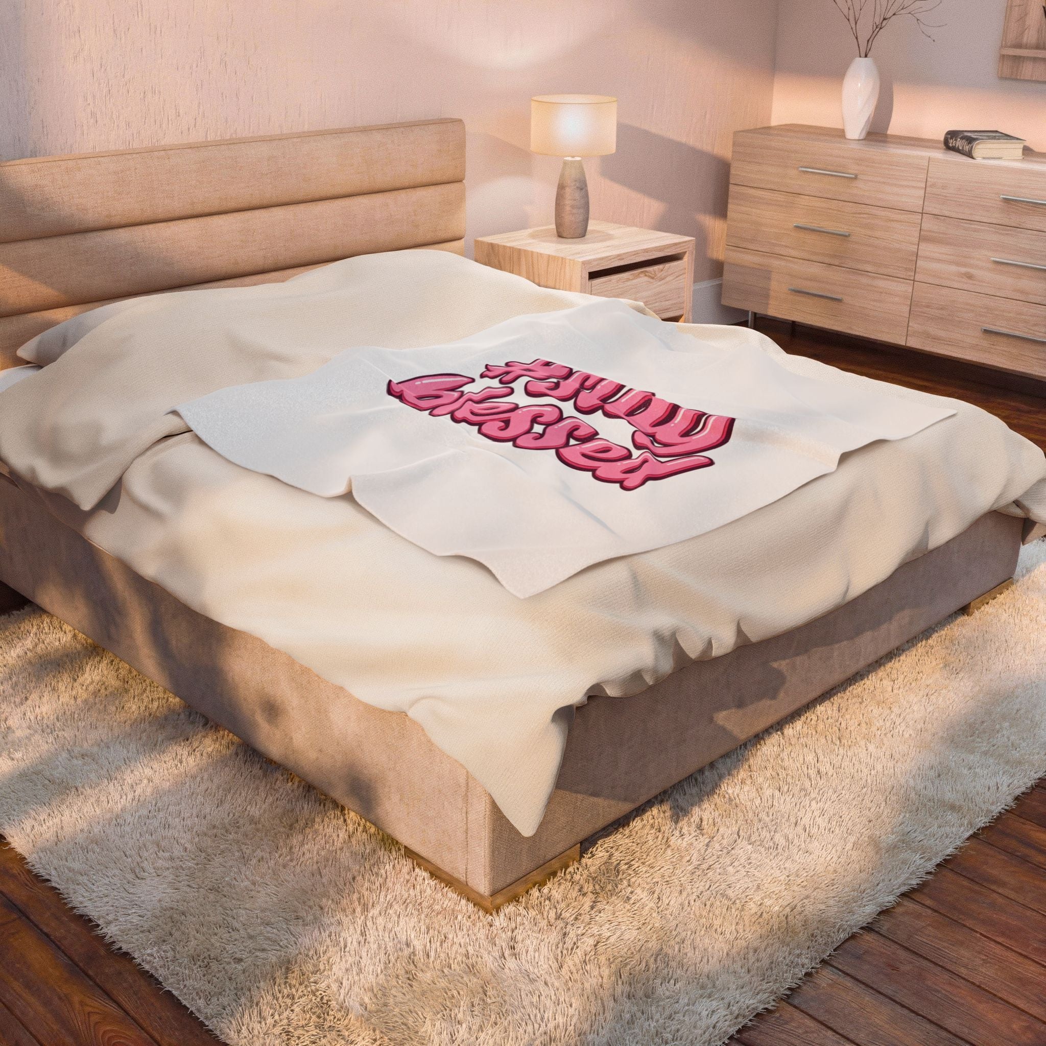 Stay Blessed Plush Blanket | Christian Easter, Faithful Scripture Decor