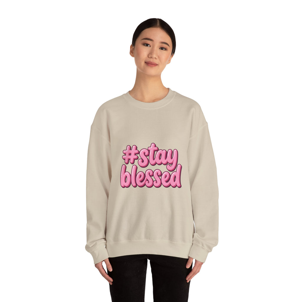 Stay Blessed Crewneck Sweatshirt | Christian Easter, Pastel Faith Apparel