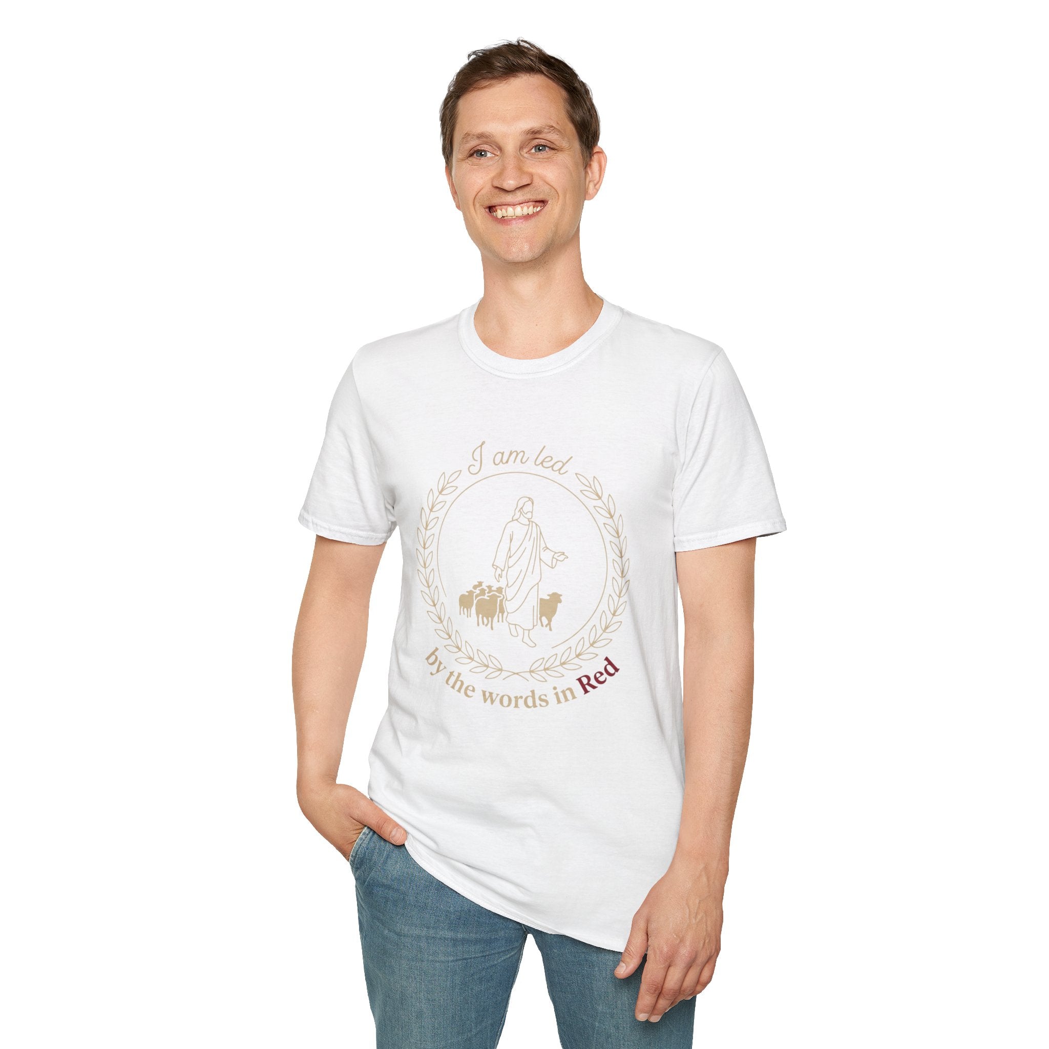 T-Shirt — 'I am lost by the words in Red' Shepherd & Dogs Minimalist Tee