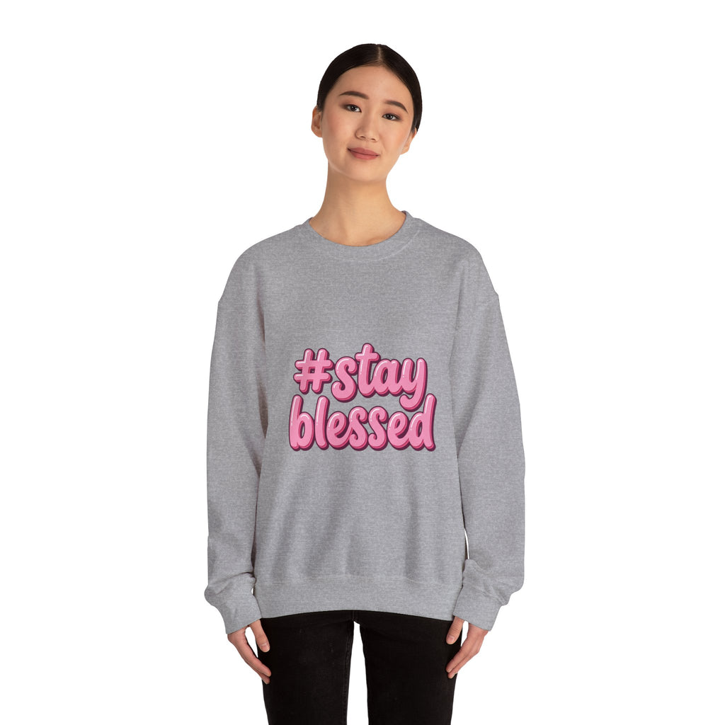 Stay Blessed Crewneck Sweatshirt | Christian Easter, Pastel Faith Apparel