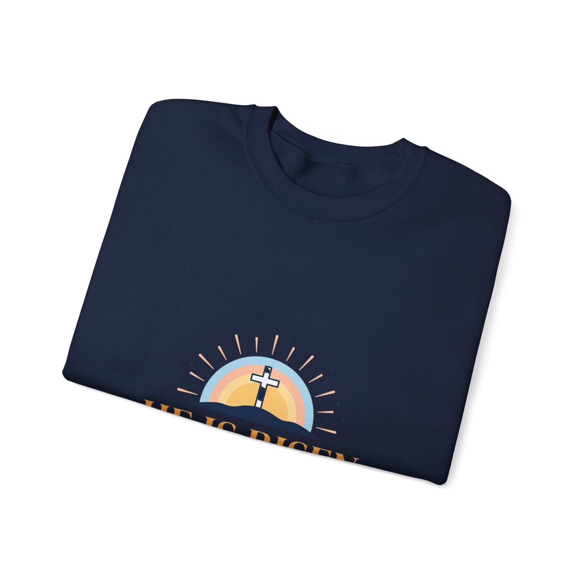He Is Risen Crewneck Sweatshirt | Christian Easter, Resurrection Sweatshirt