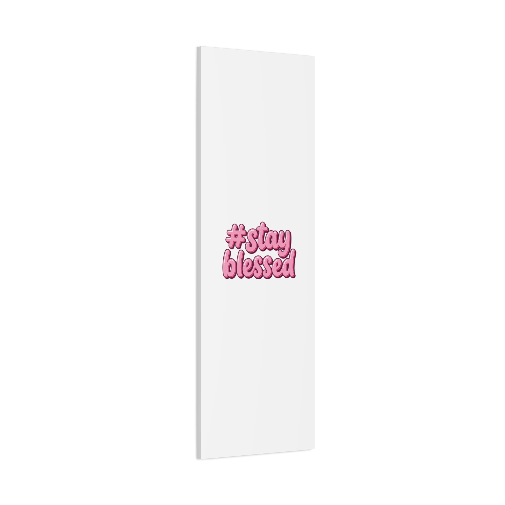 Stay Blessed Canvas, Christian Easter Scripture Wall Art | Pastel Faith Decor
