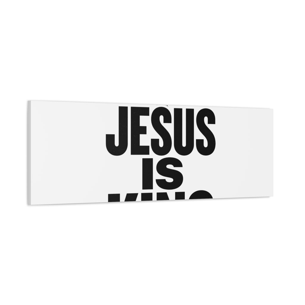 Jesus Is King Canvas | Christian Easter Wall Art, Faith Resurrection Decor