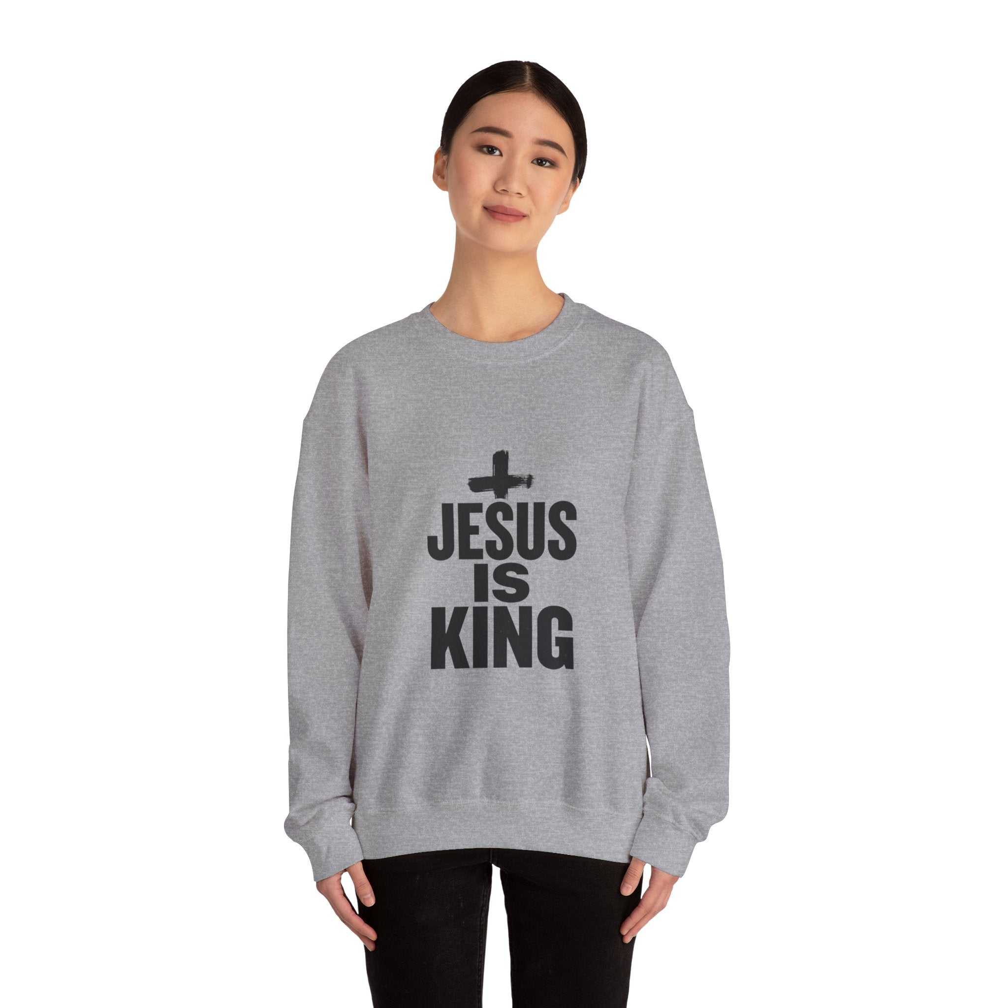 Jesus Is King Sweatshirt | Christian Easter, Resurrection Scripture