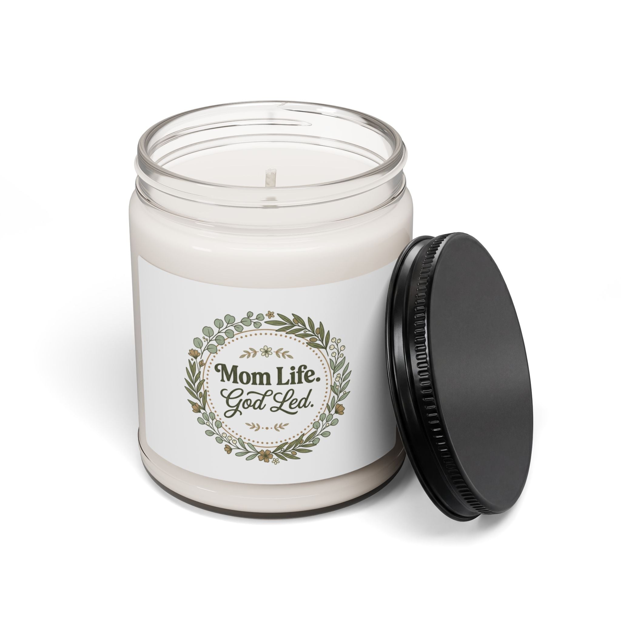 Mom Life Typography Candle | Mother's Day Minimalist Soy Candle