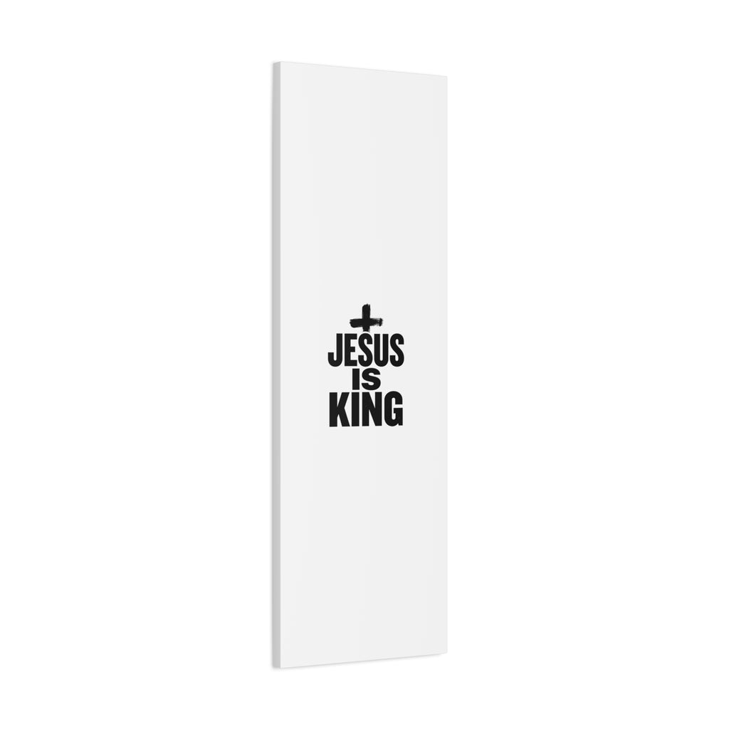 Jesus Is King Canvas | Christian Easter Wall Art, Faith Resurrection Decor