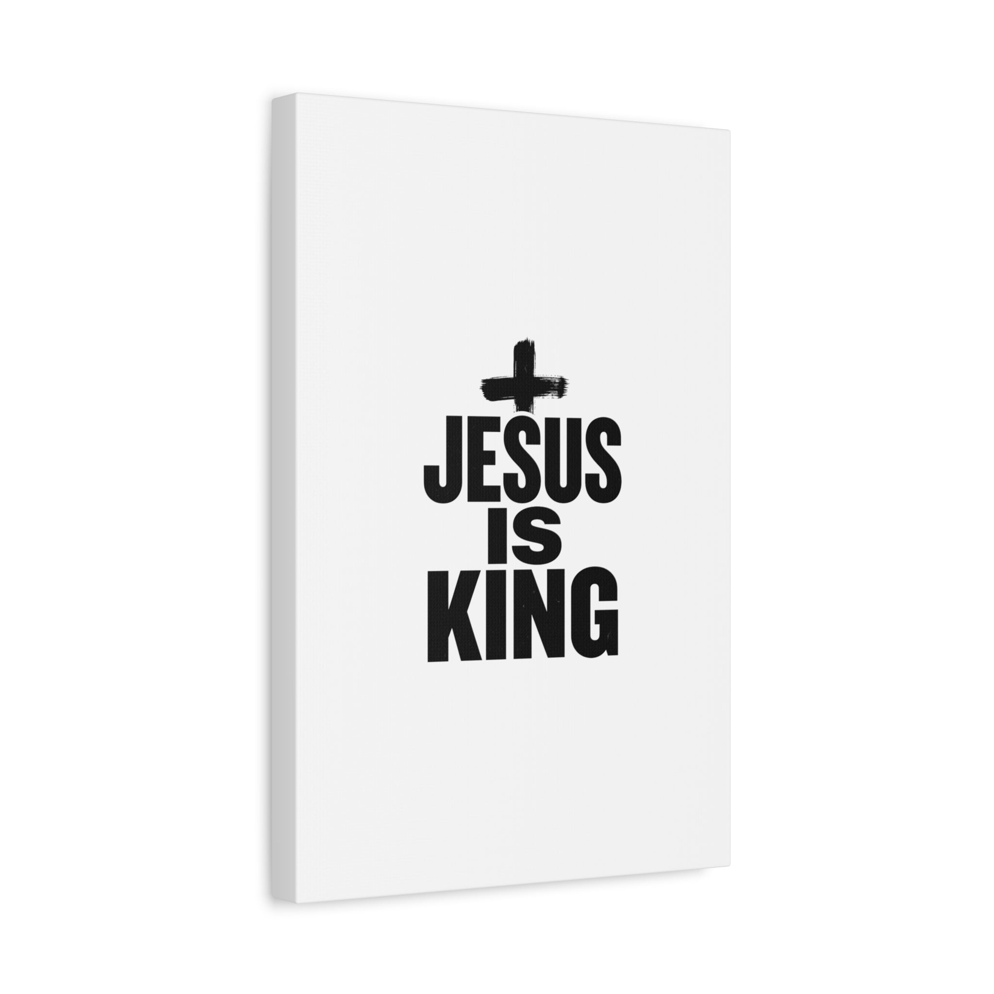 Jesus Is King Canvas | Christian Easter Wall Art, Faith Resurrection Decor