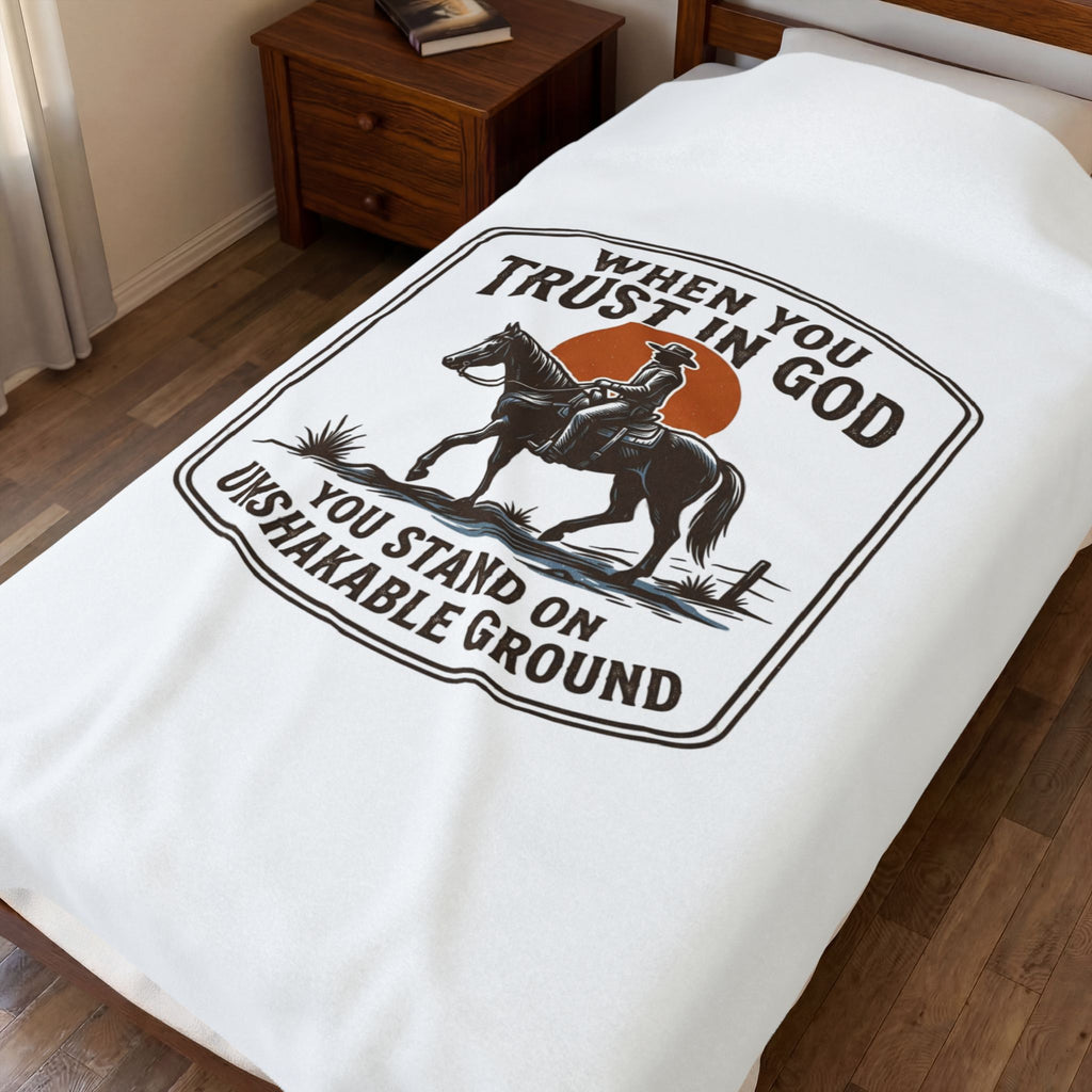 When You Trust in God Cowboy Blanket | Western Americana, Vintage Frontier
