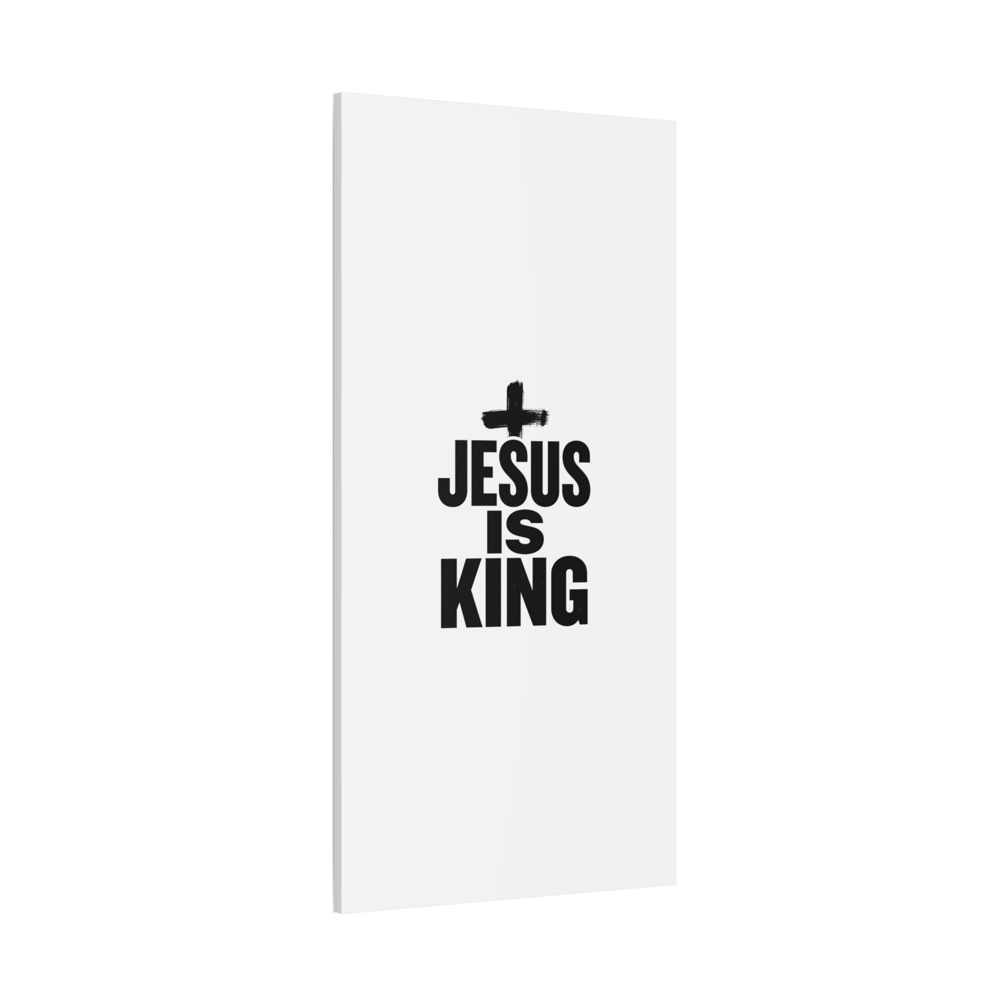 Jesus Is King Canvas | Christian Easter Wall Art, Faith Resurrection Decor